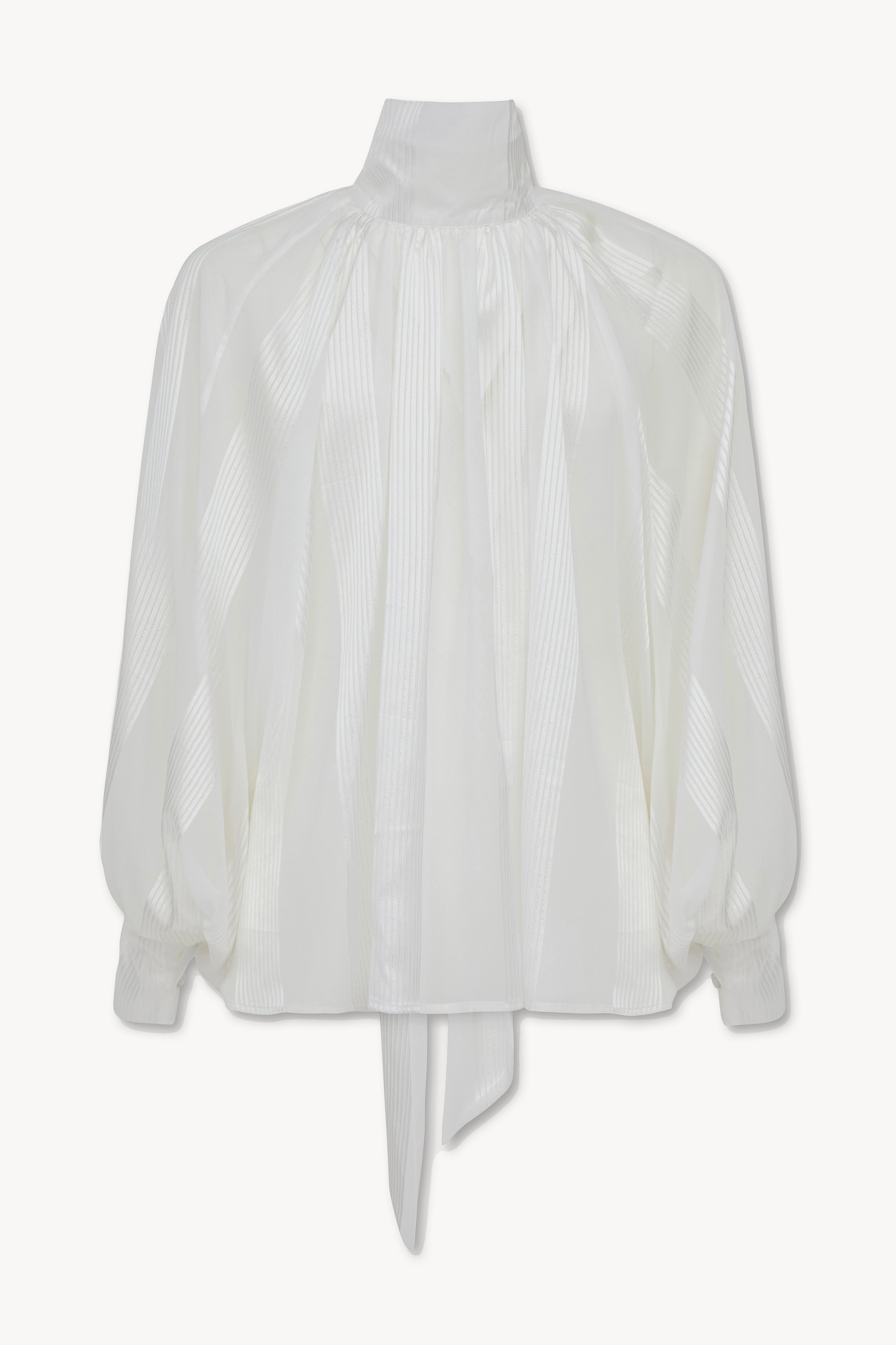 Camicia Chiffon Bianco Stampa