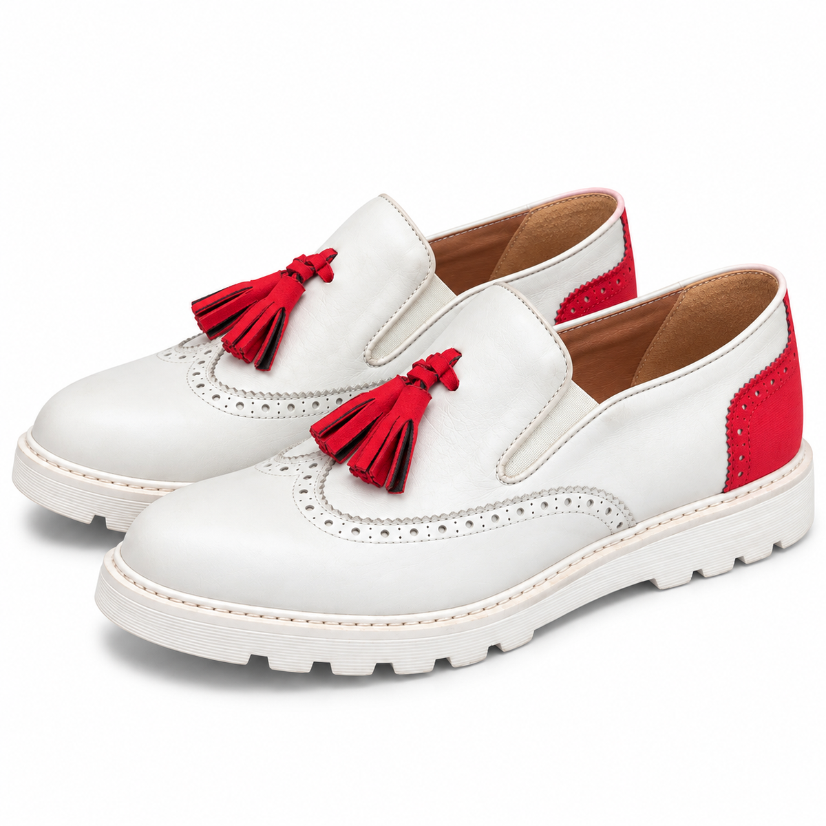 Chaussure DYLAN -Blanc/Rouge