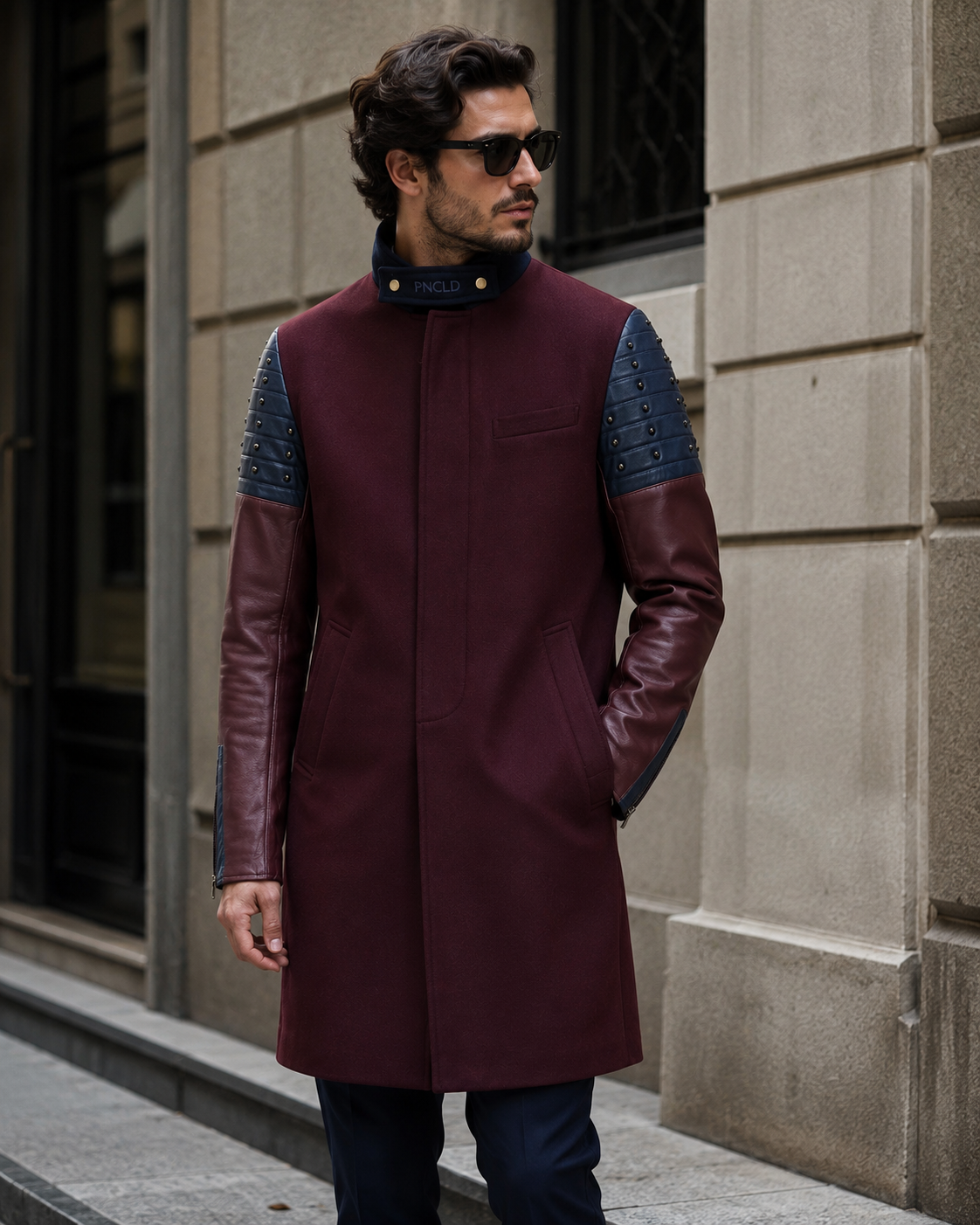 Cappotto Downey Grape/ Blu Lather