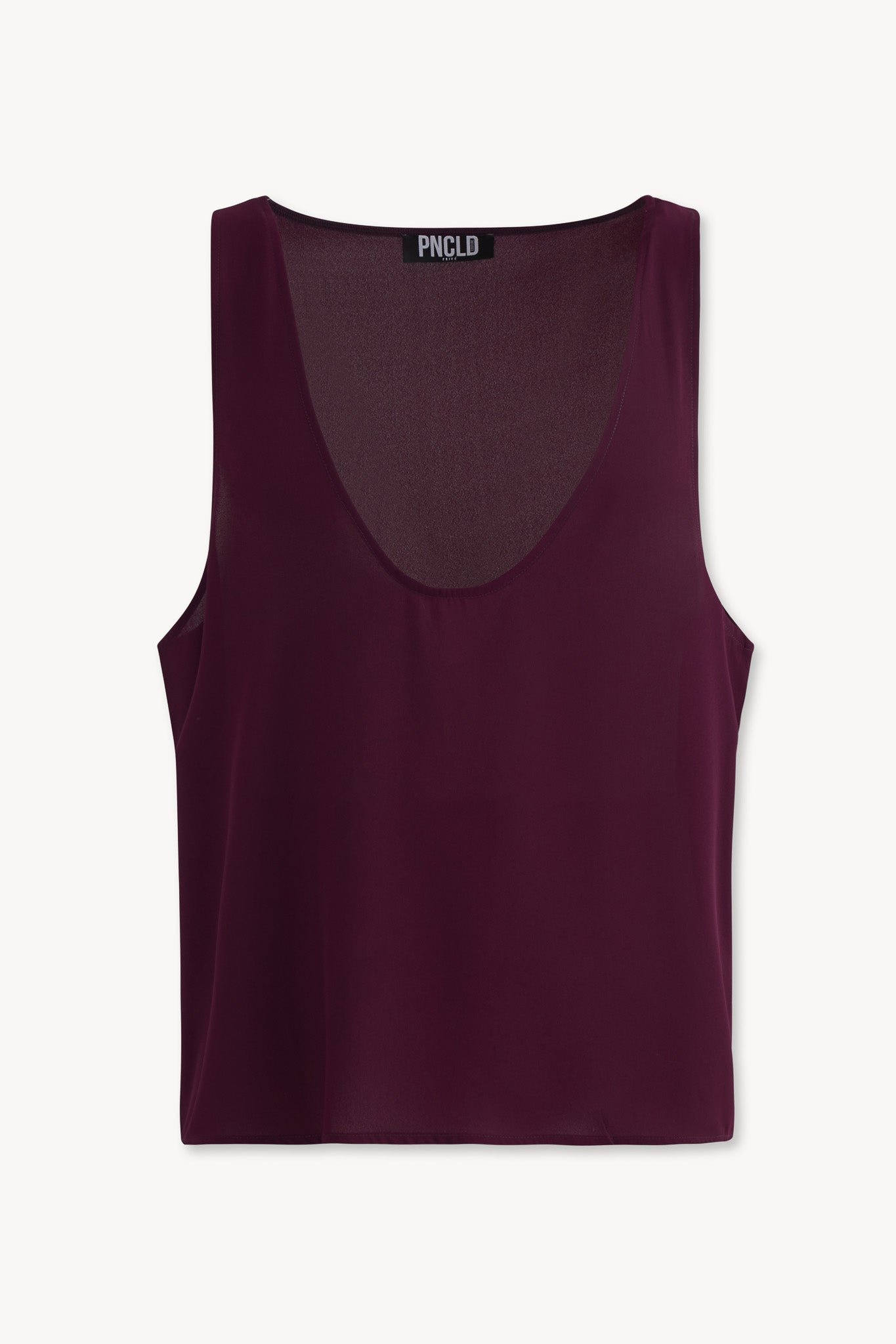 Chiffon Plum Tank Top