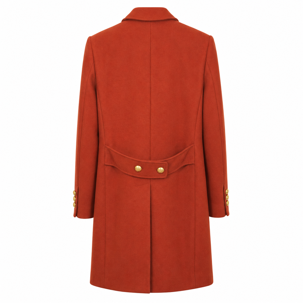Cappotto Deep Orange Gold Buttons