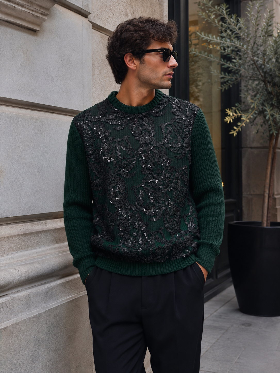 Maglione Rolling Stones Green Tulle