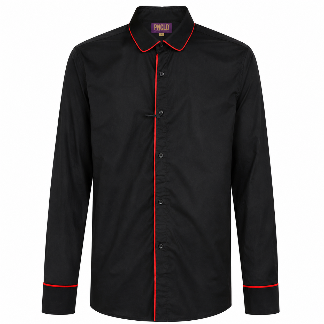 Camicia BEATLES - Schwarz/Orange Fluo