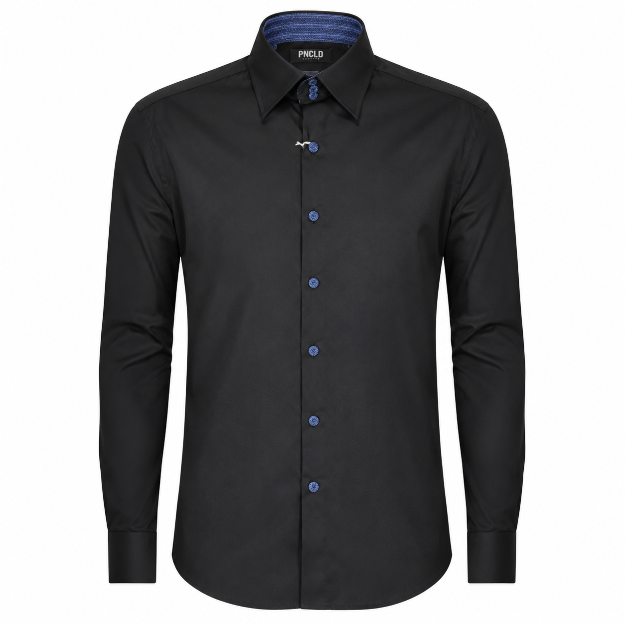Camicia 3 LENNOX - Black/Sky Blue Line Blue CN