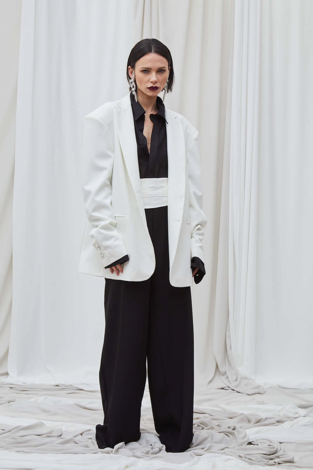 コート stellina bianca coat 3Y White chinchillà jacket - BRASCHI®