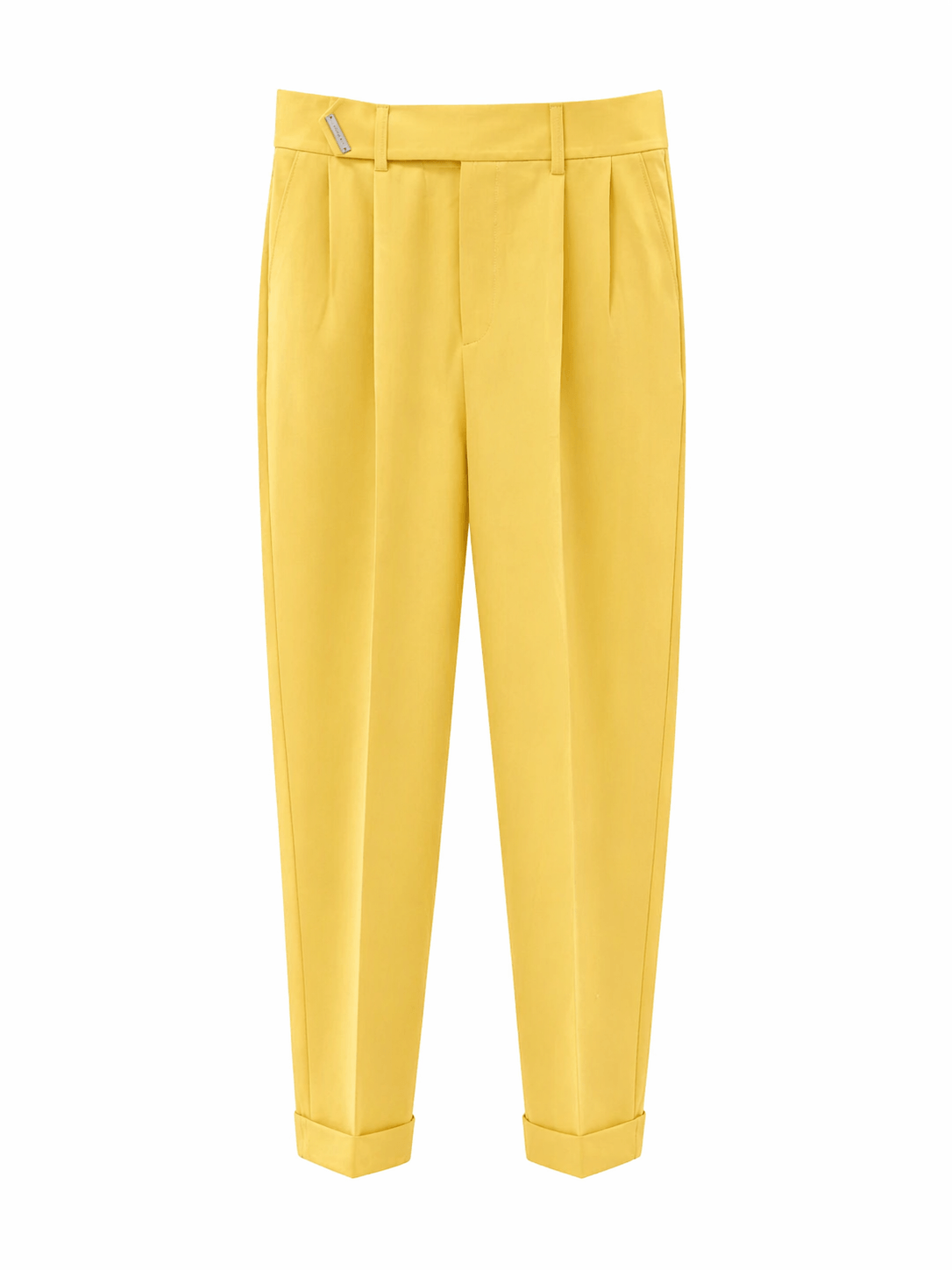 Pantalone Vita Alta Giallo