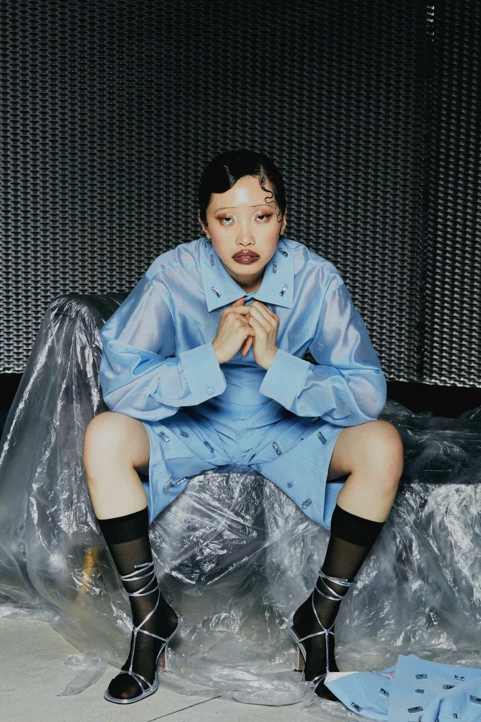 Bermuda Azzurro con Pietre