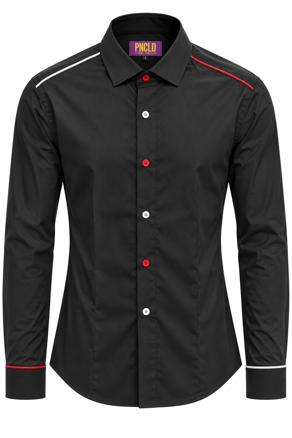 Camicia BEATLES - Black/Red/White CN