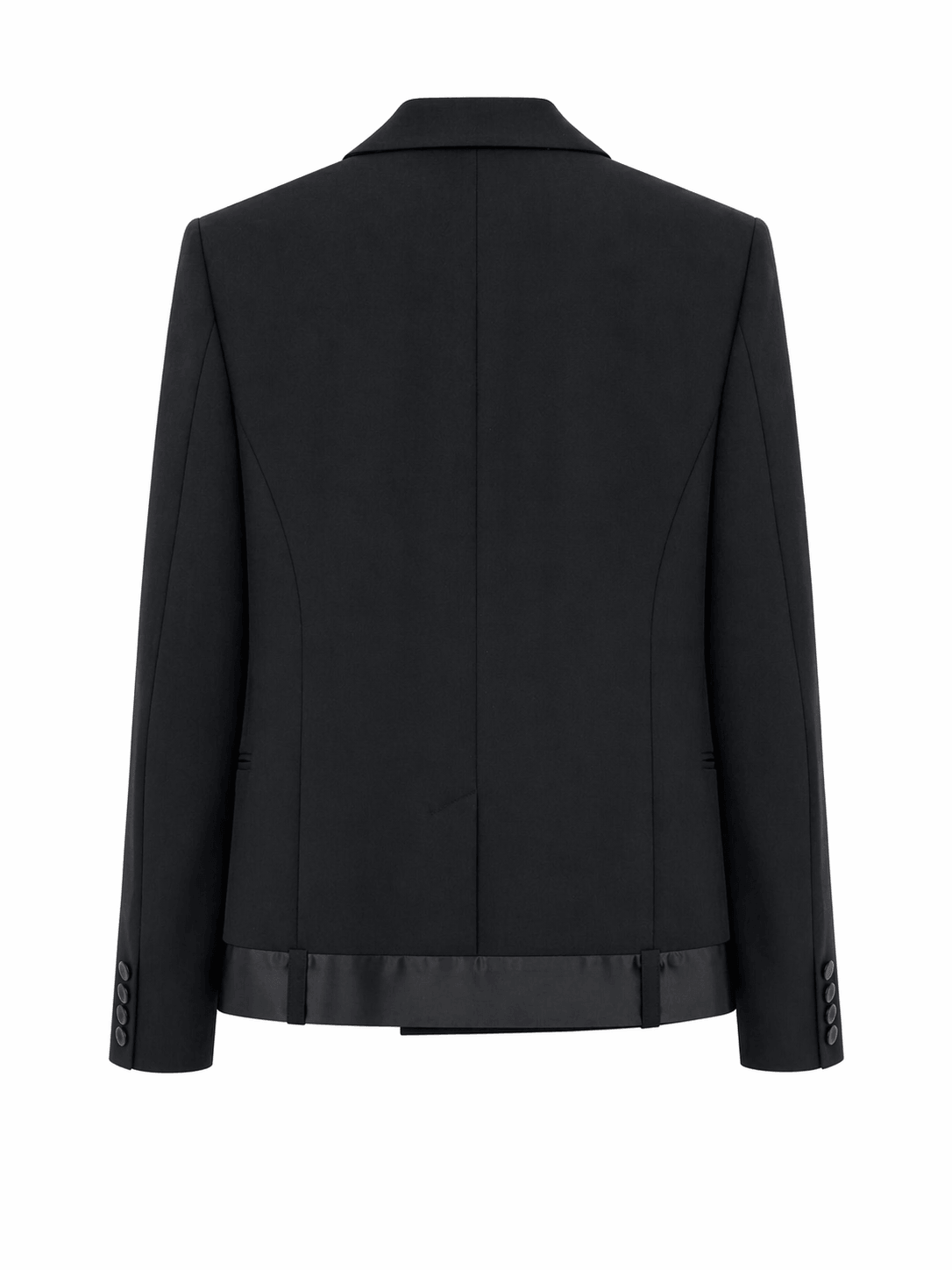 Veste Spencer oversize noire avec broderie