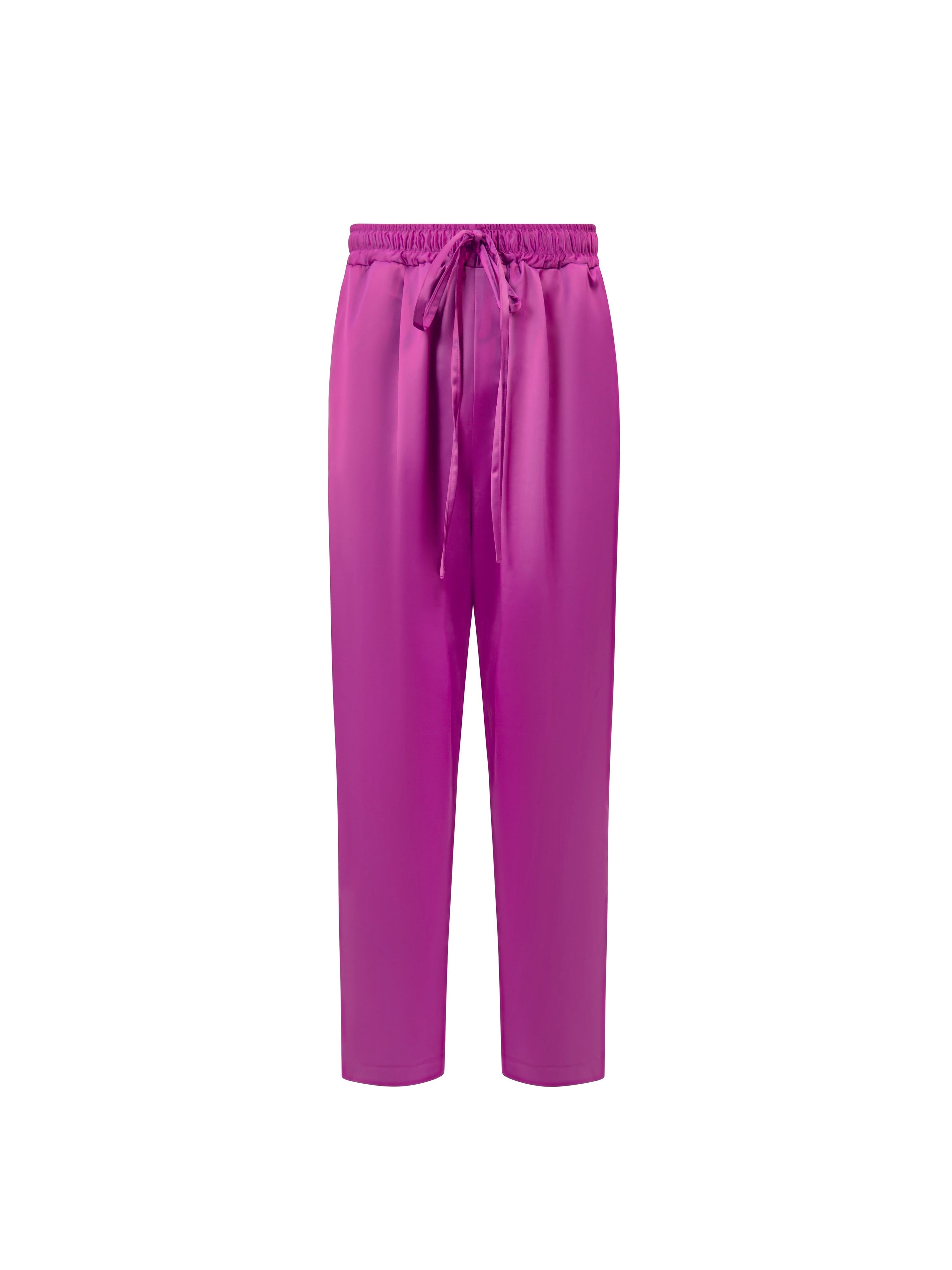 Pantalone Cargo Raso Senza Tasche Magenta fronte