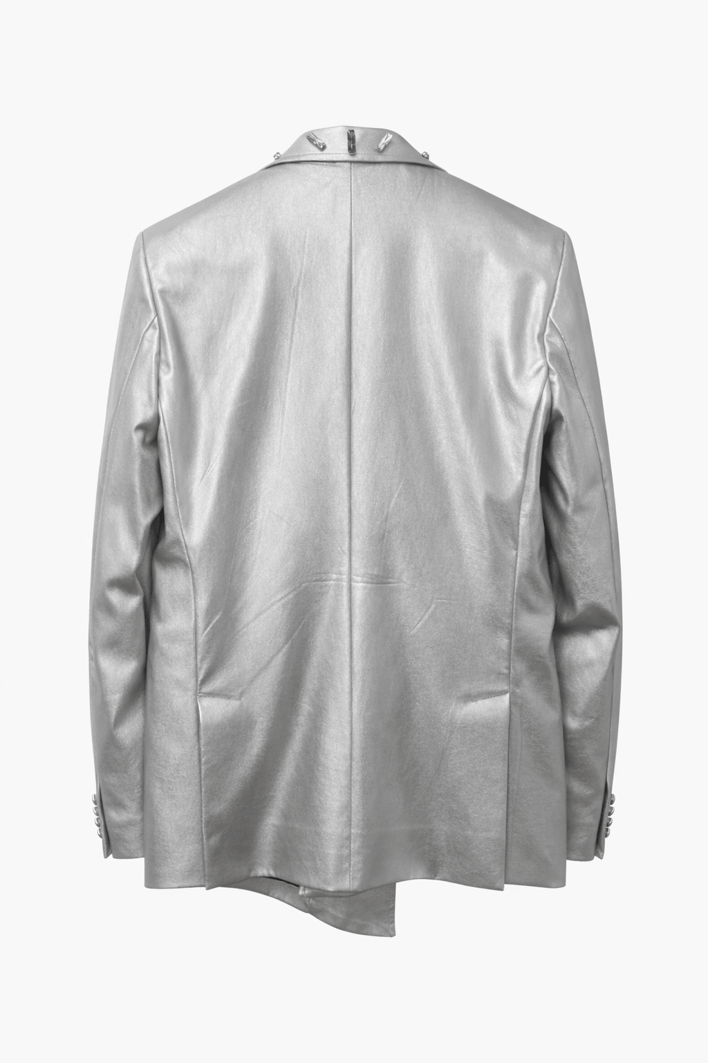Giacca Asimmetrica Eco-Silver con Pietre