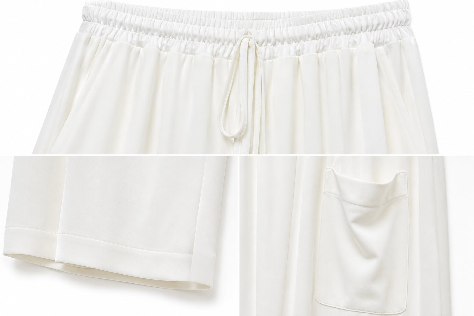 Pantalone Cargo Maglina Bianco