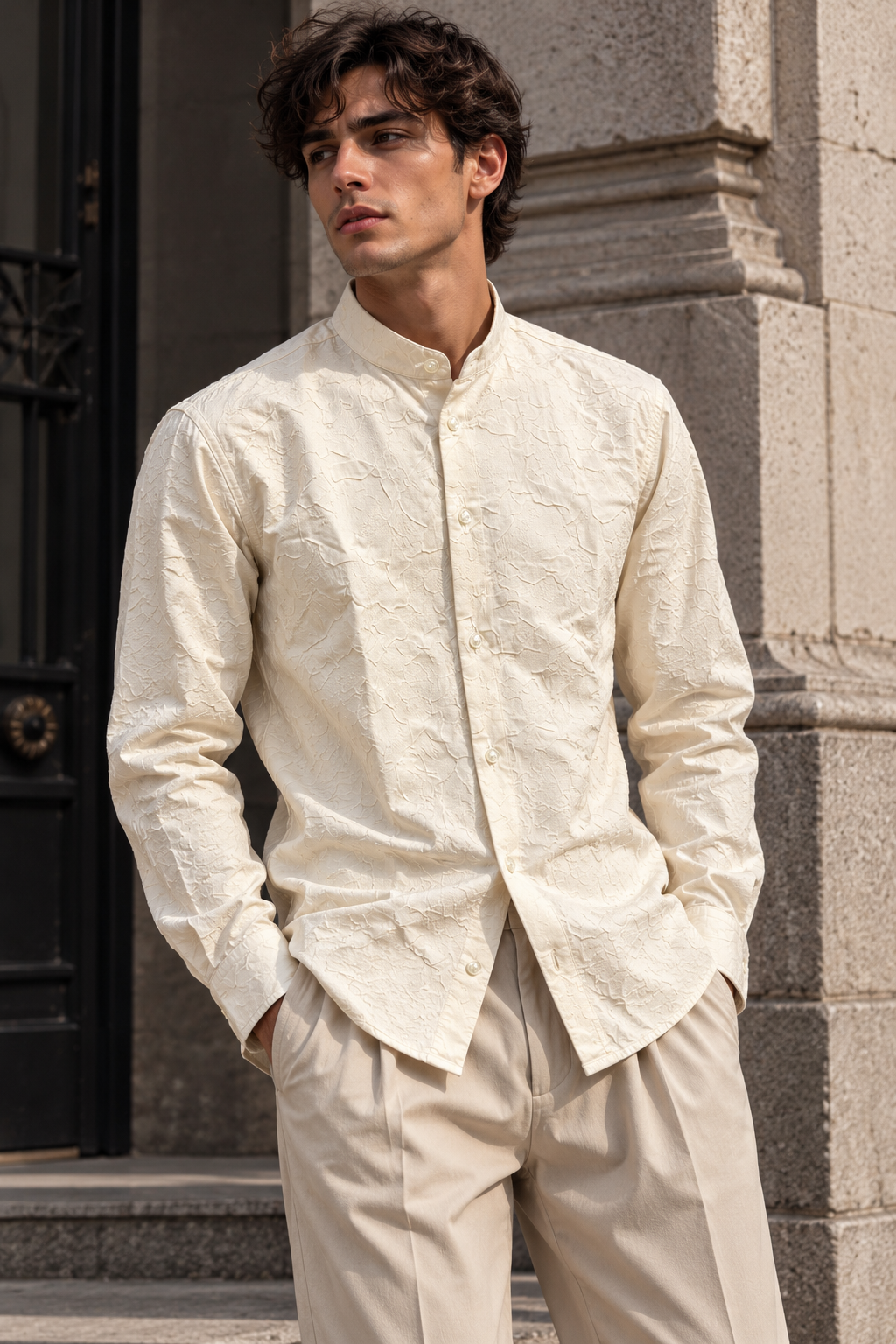 Camicia STYLES - Champagne Crumpled CC