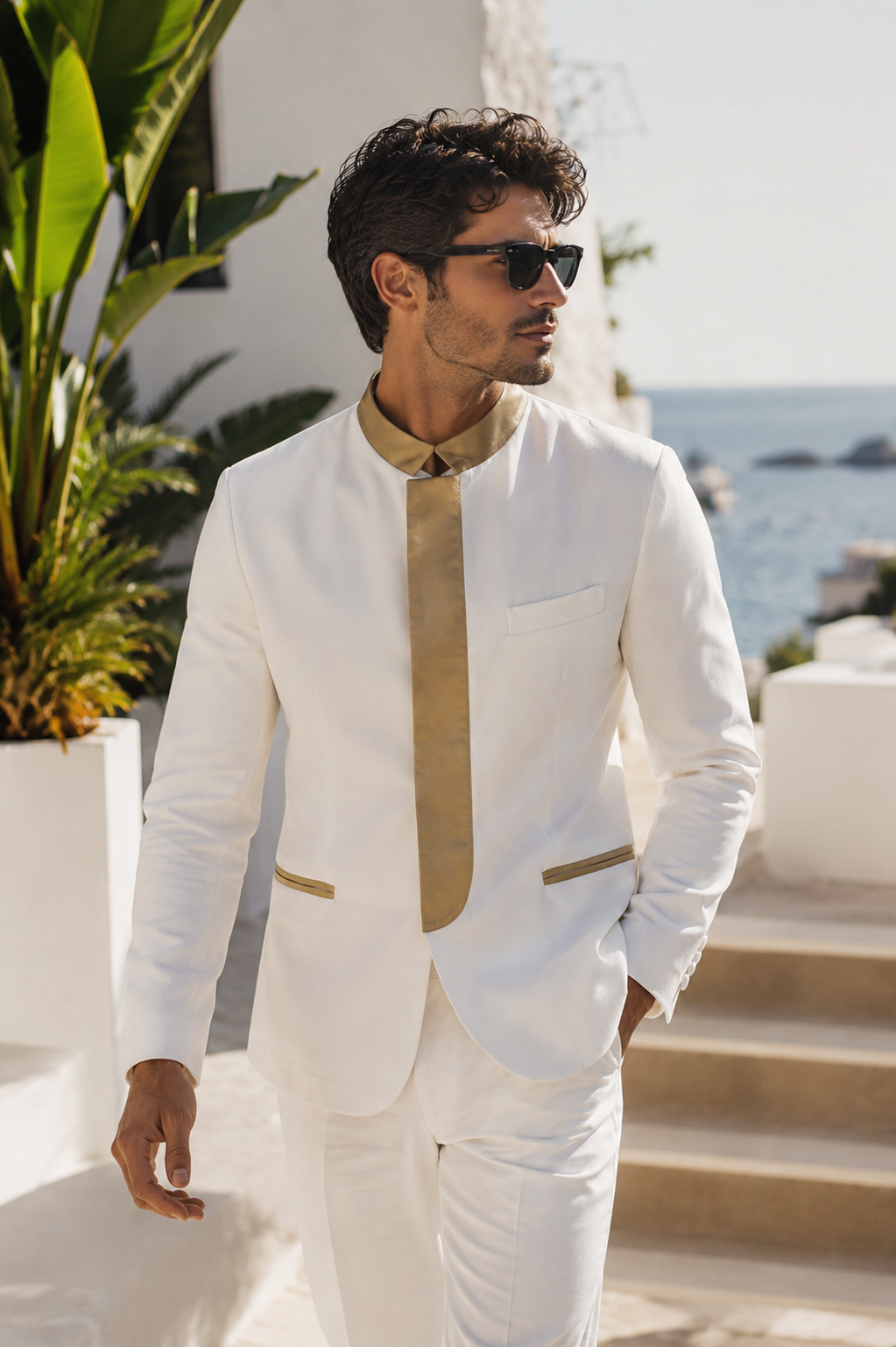 Giacca GENESIS - White/Gold