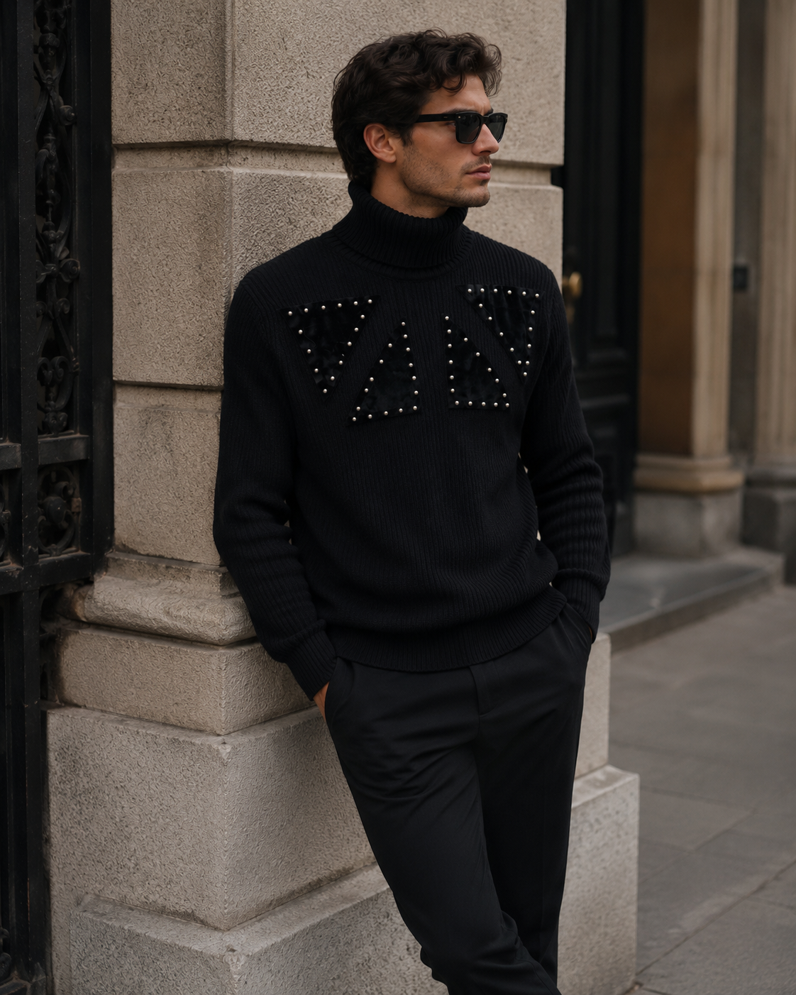 Maglione Sting Black Patch