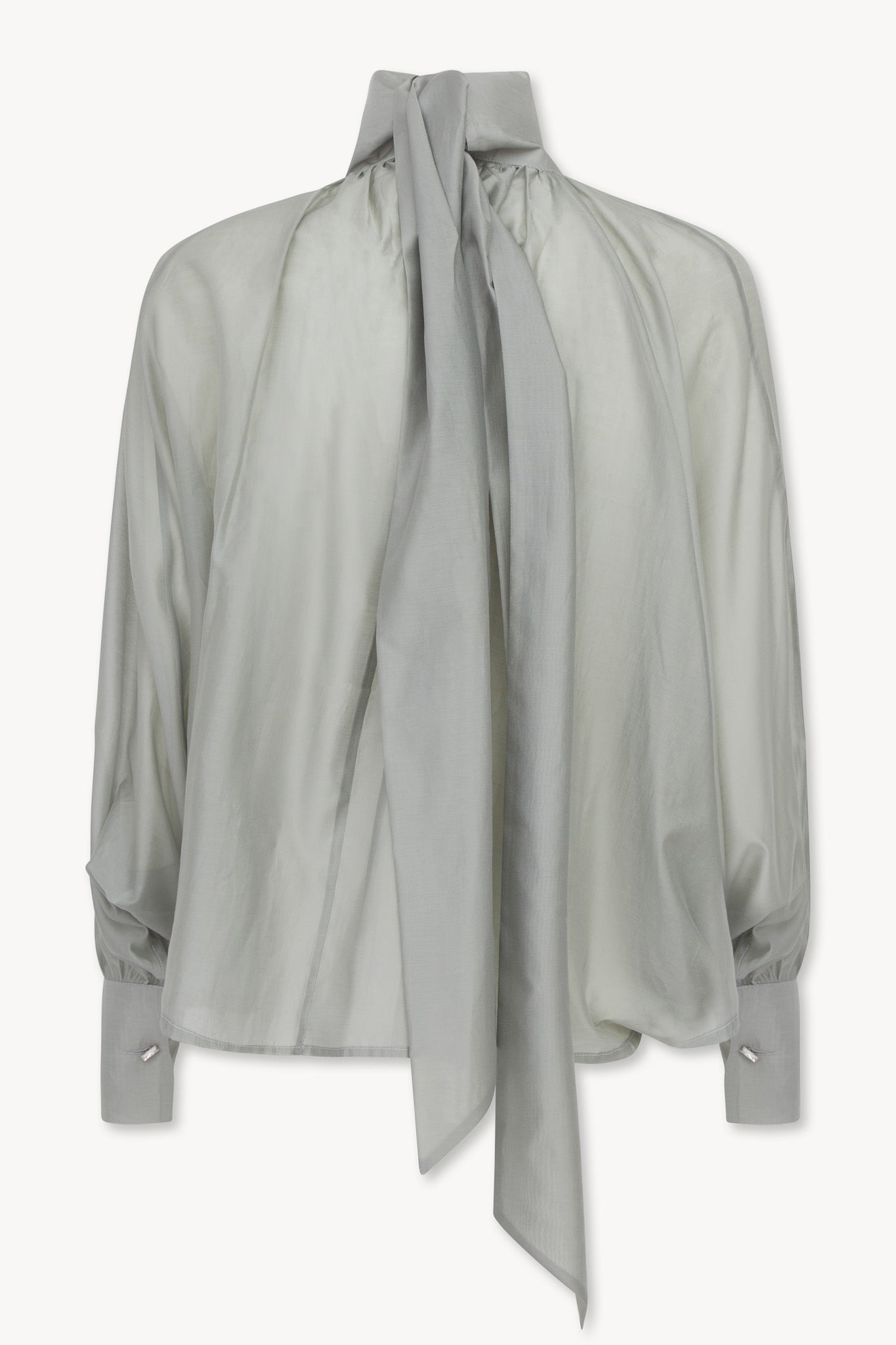 Camicia Chiffon Collo Alto Foulard