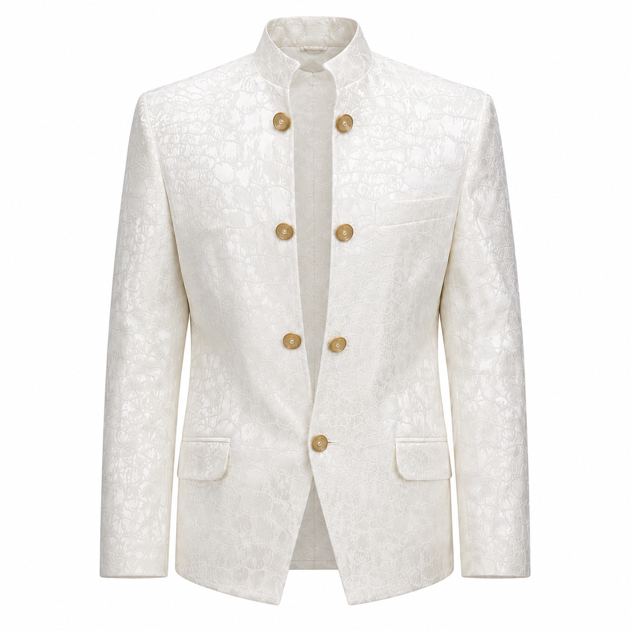 Giacca Queen White Hammered