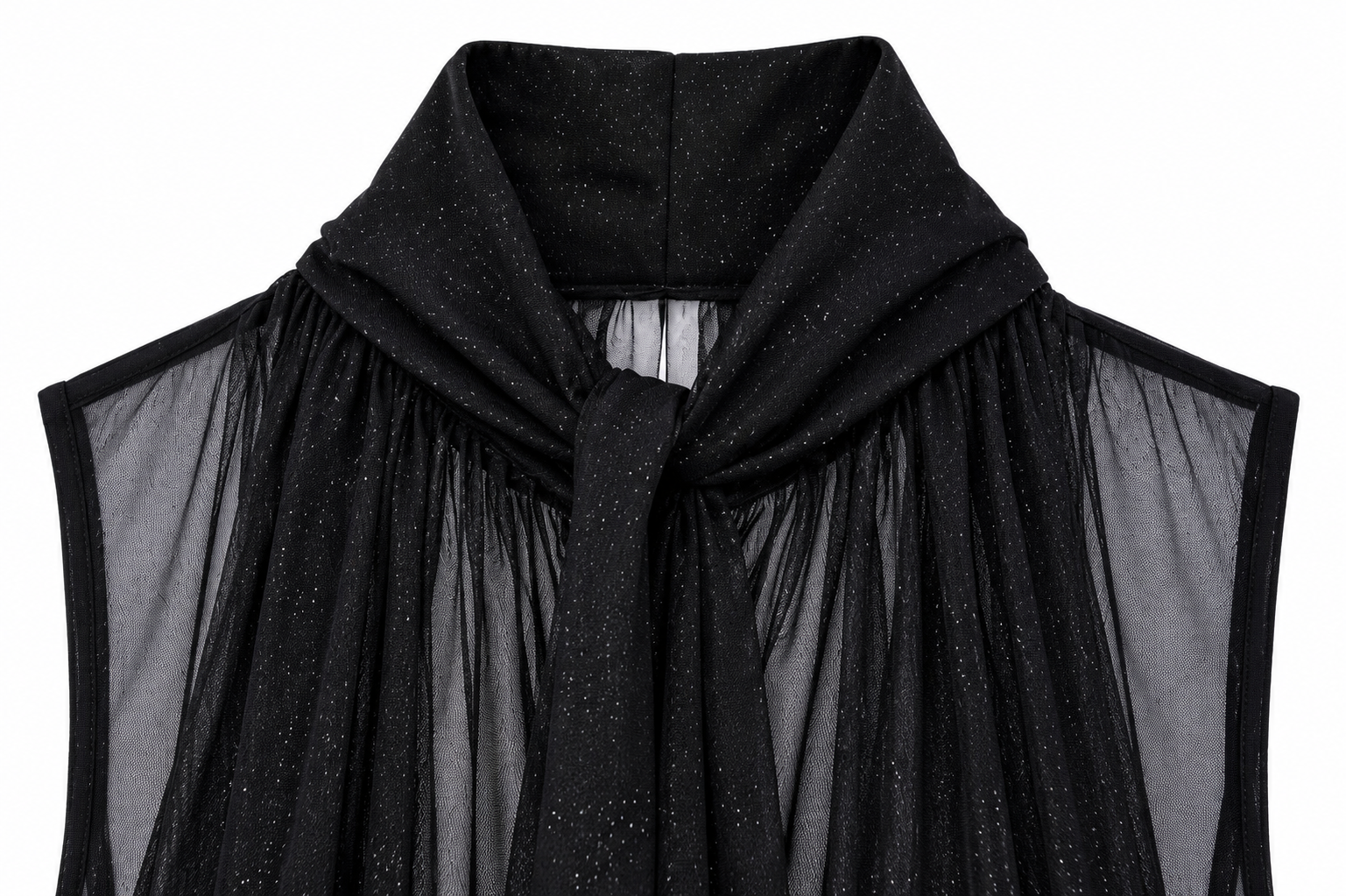 Camicia Collo Alto Giromanica Nera