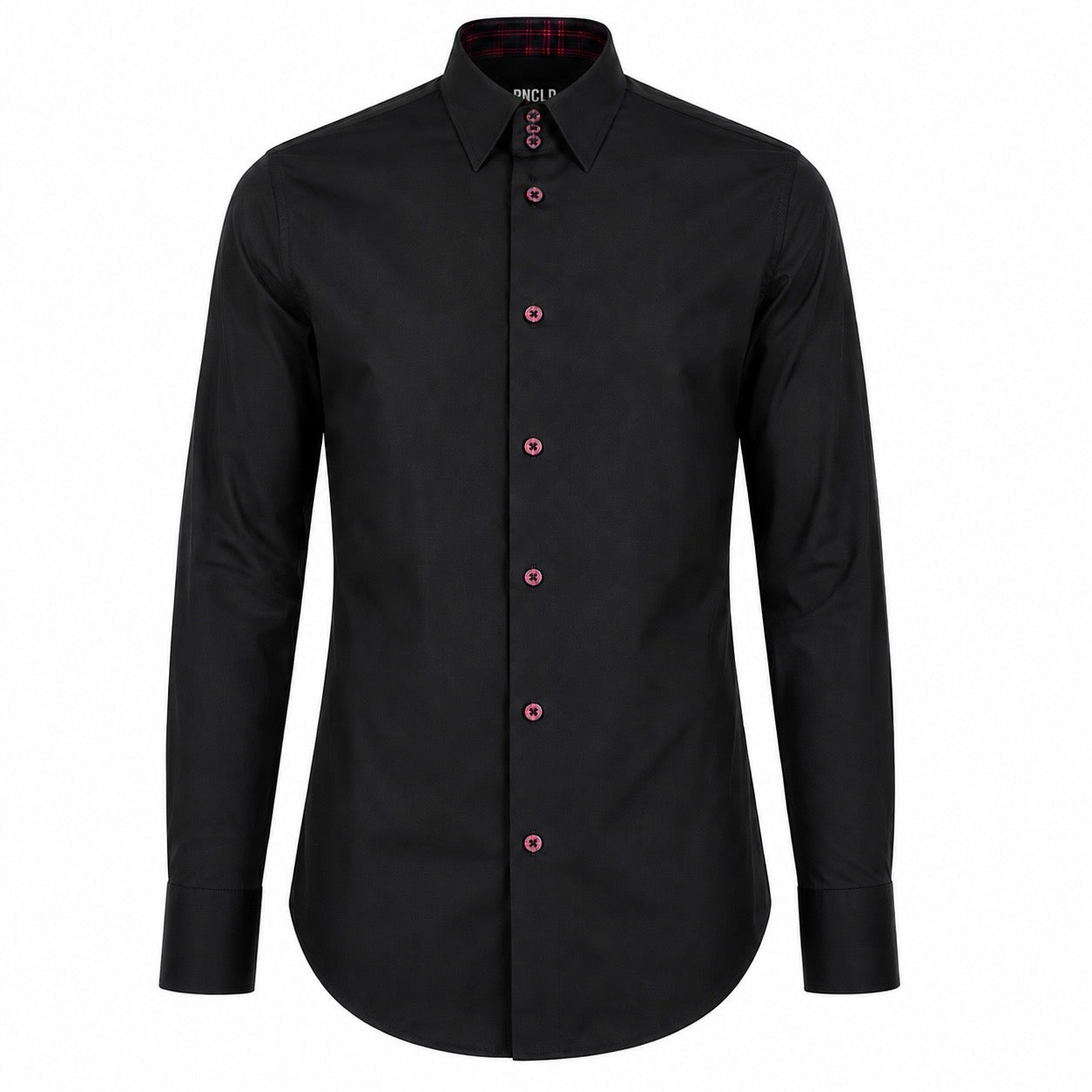 Camicia 3 LENNOX - Black/Night Blue Square Red Line CN