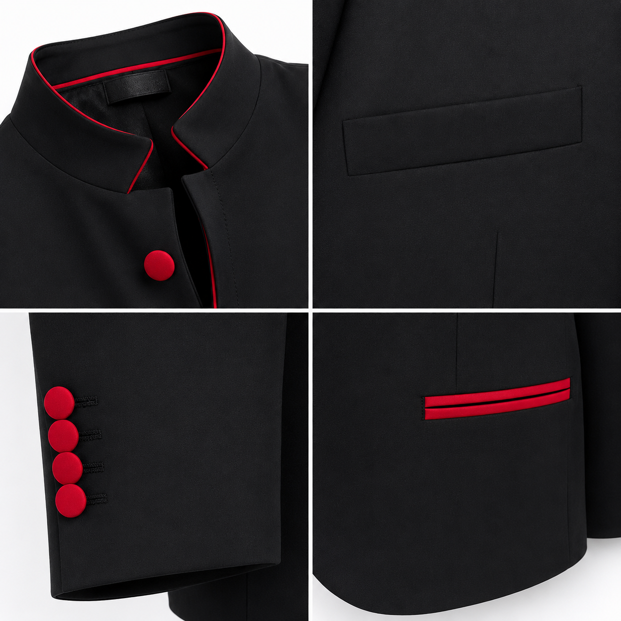 Jacke GENESIS - Schwarz/Rote Kontrast