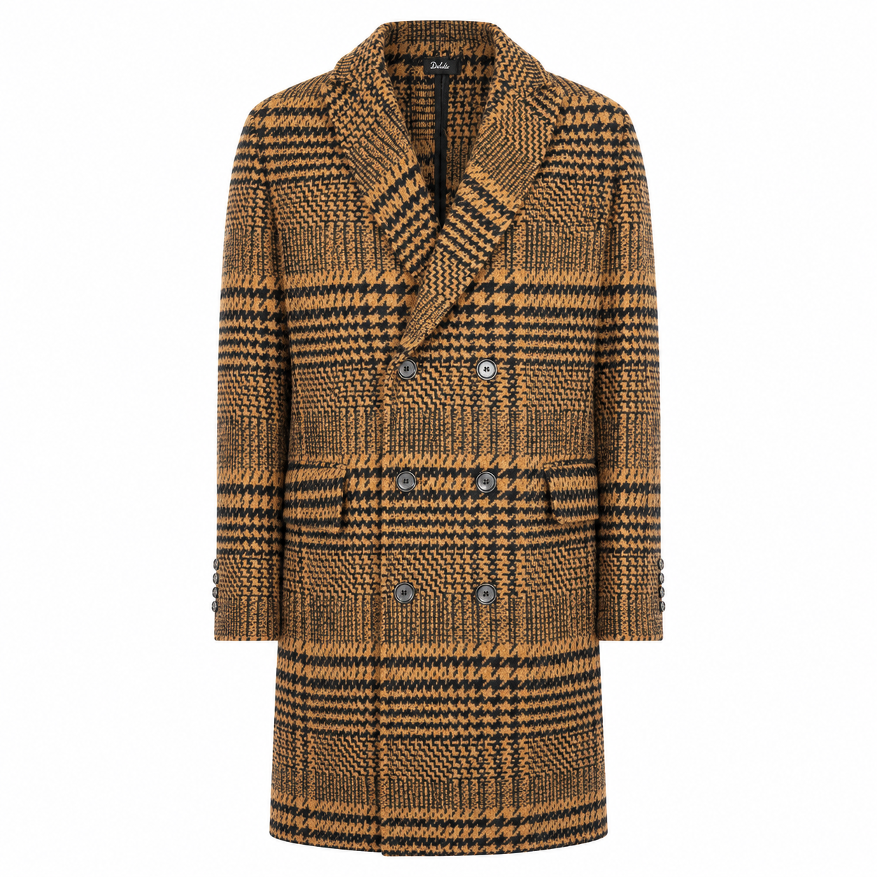 Cappotto DEEP - Brown Square Black Line