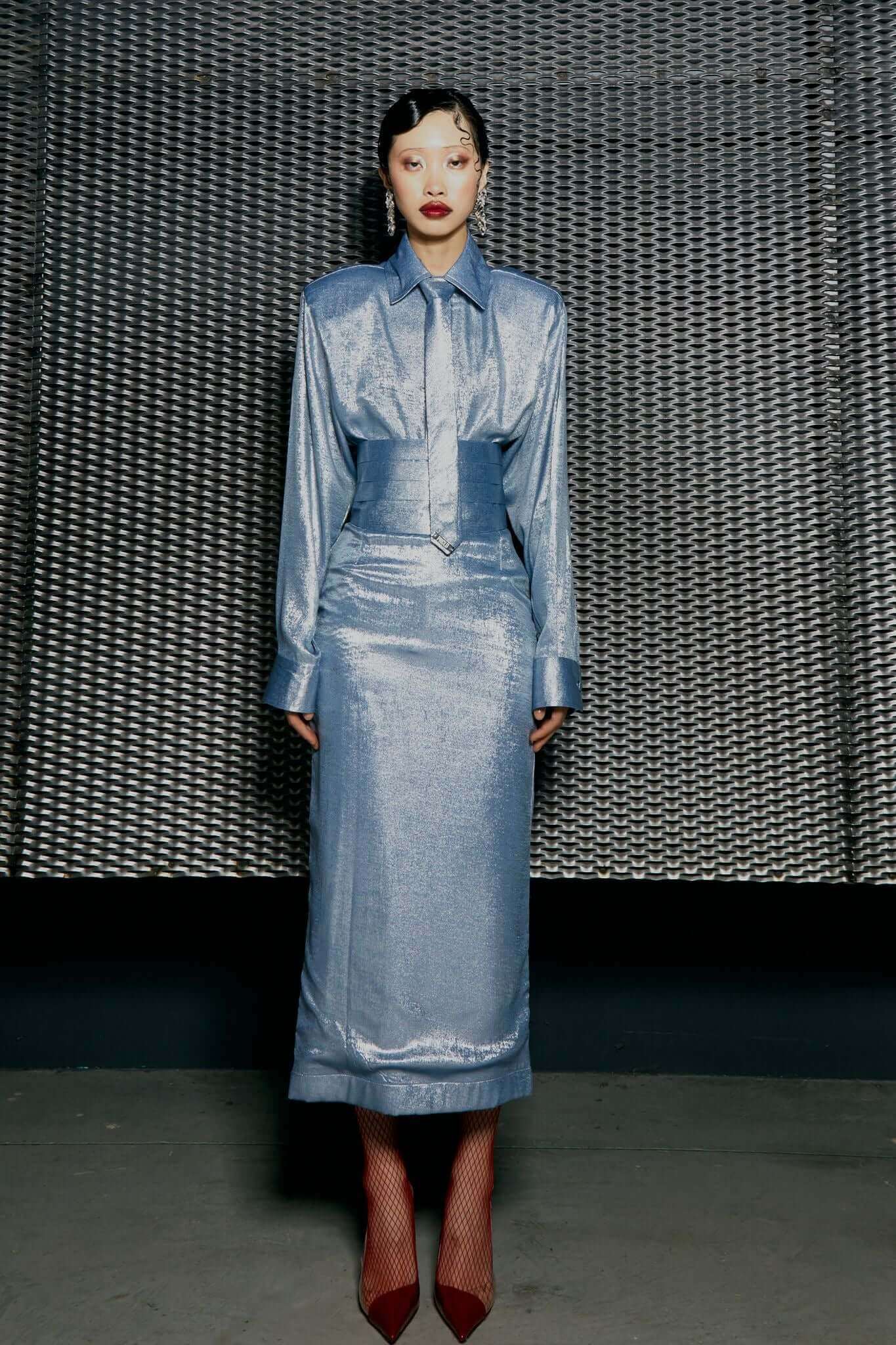 Gonna Tubo Metallizzata