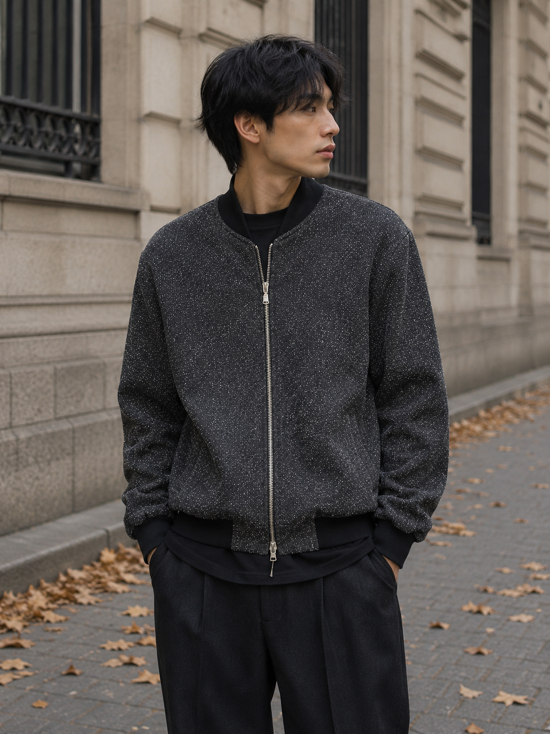 Oxford Bomber - Gray