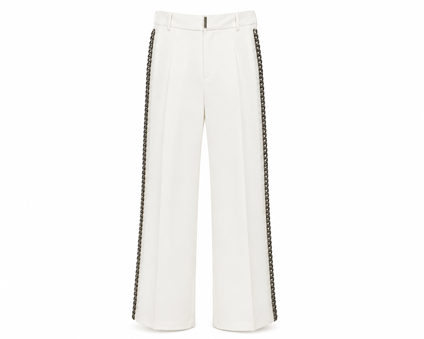 Pantalone Palazzo Bianco con Catena