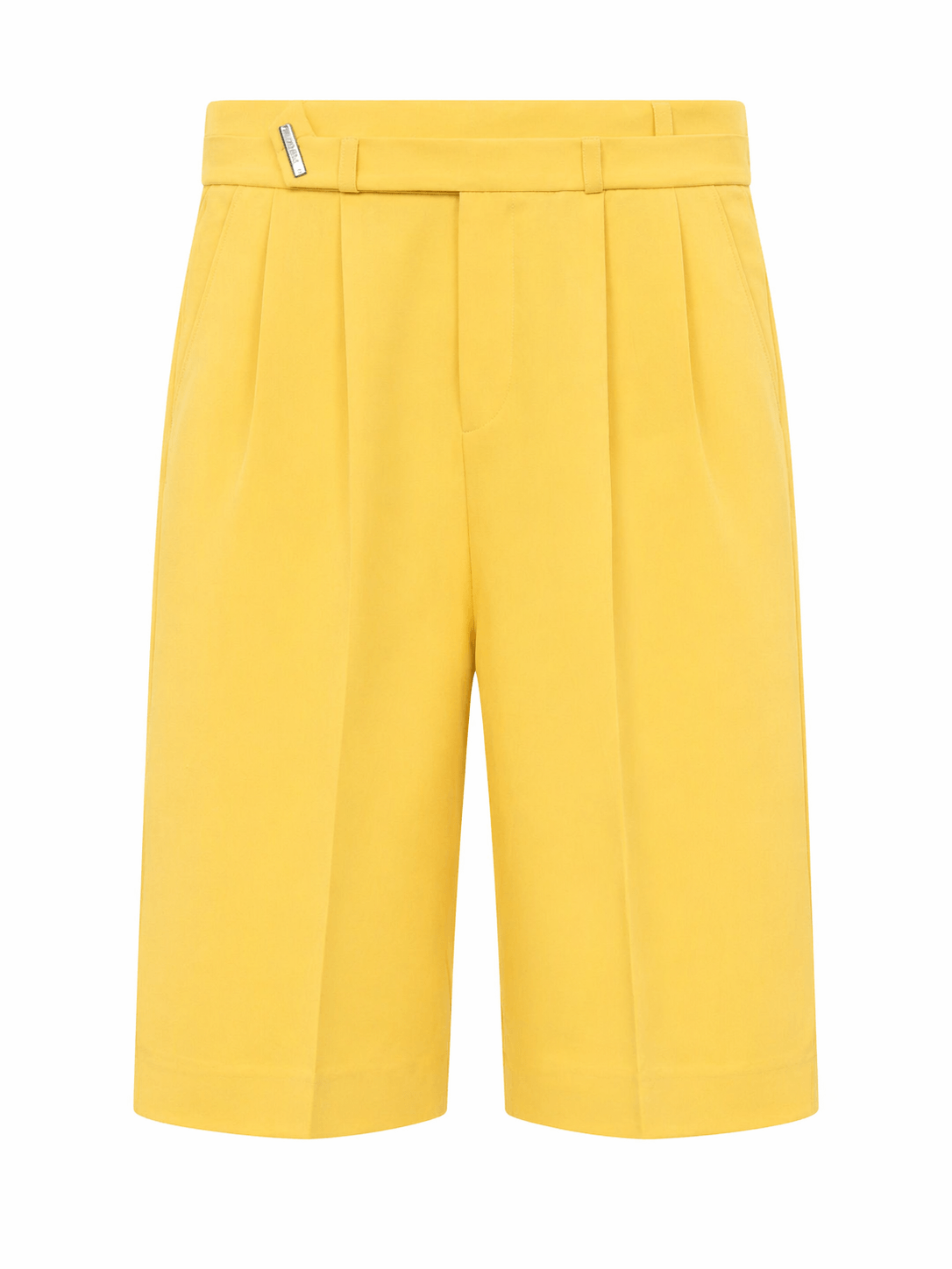 Bermuda double bustier jaune avec peance