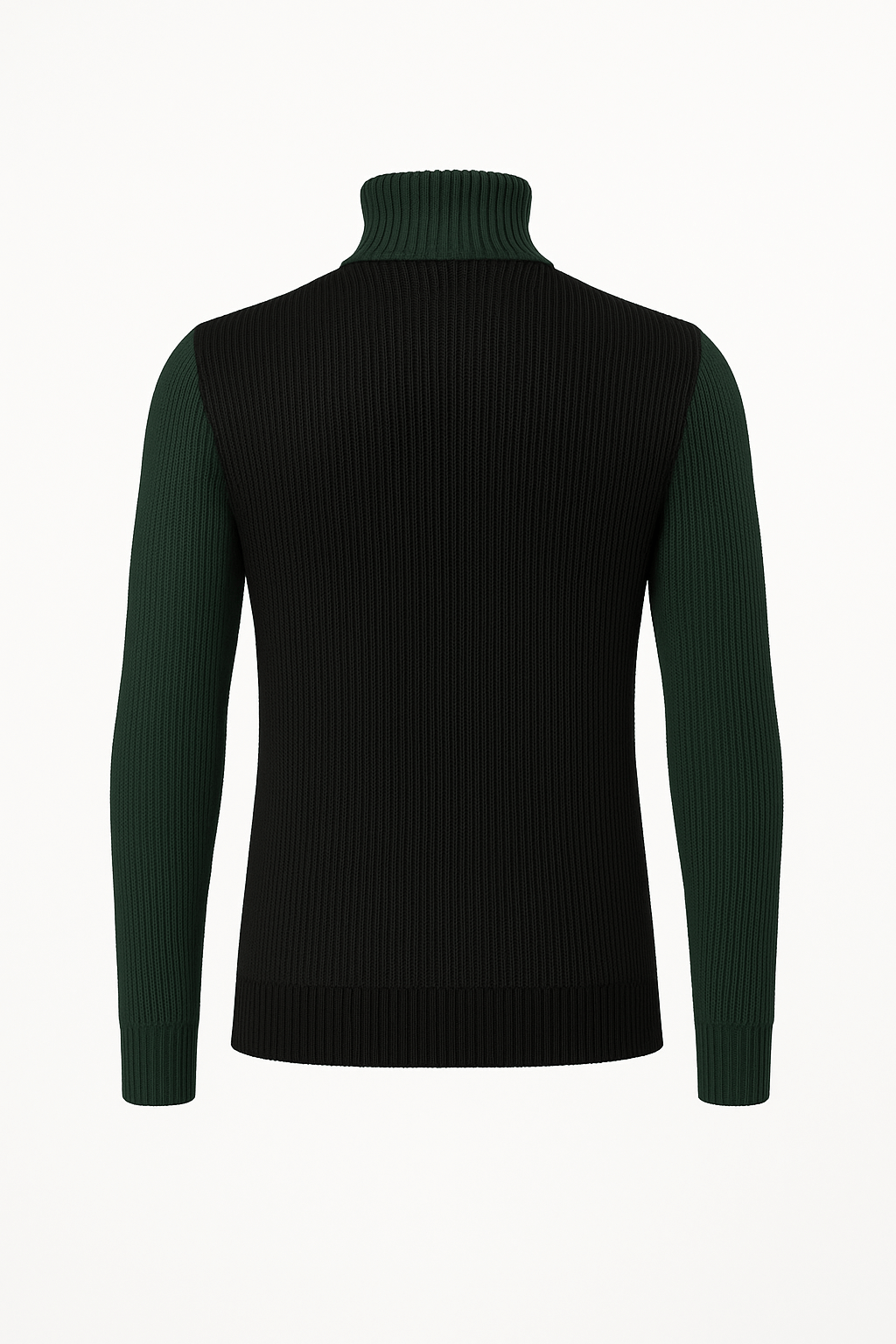 Maglione Collo Alto STREISAND - Dark Green/Black retro