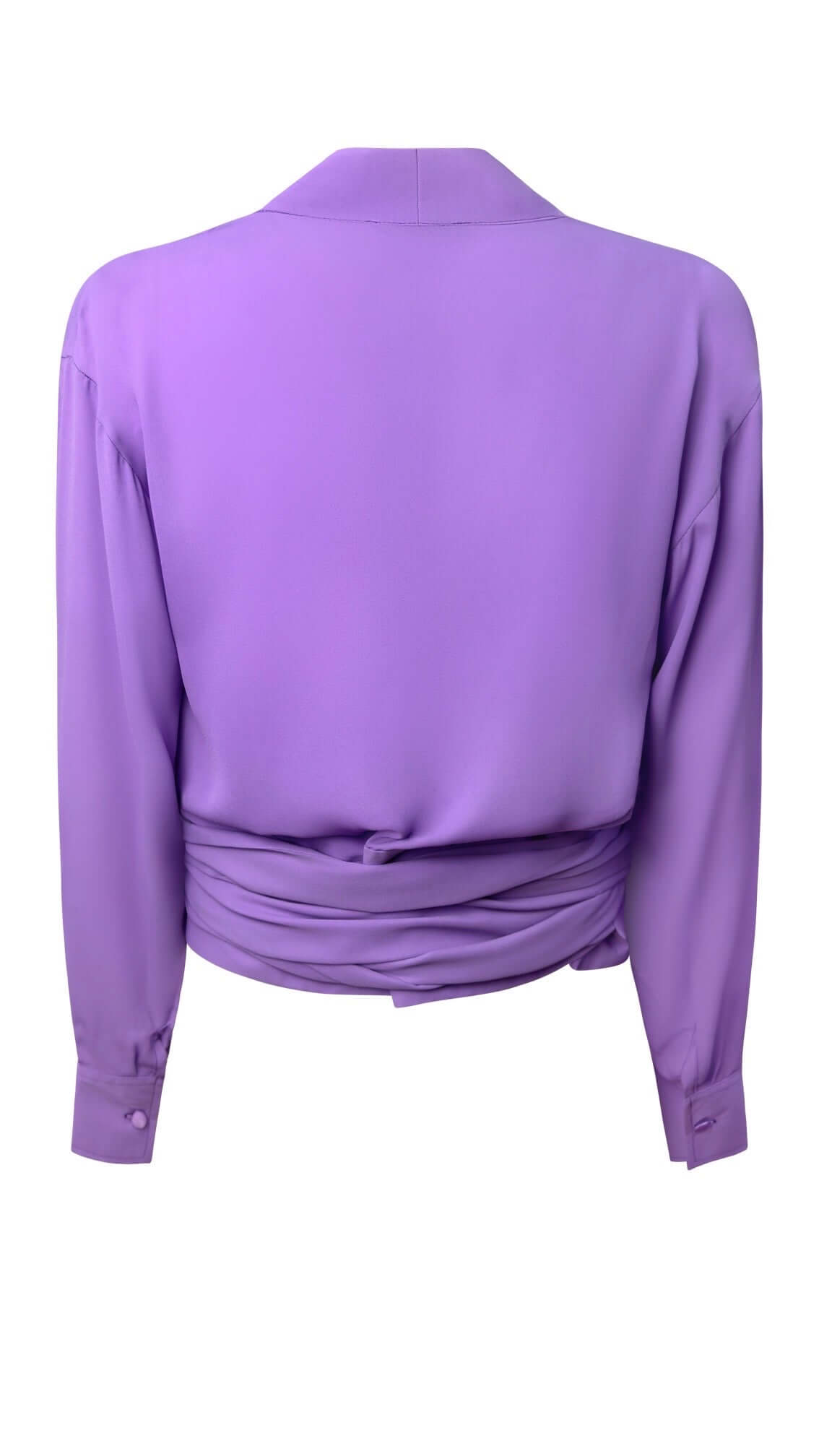 Camicia Kimono in Chiffon Lilla retro