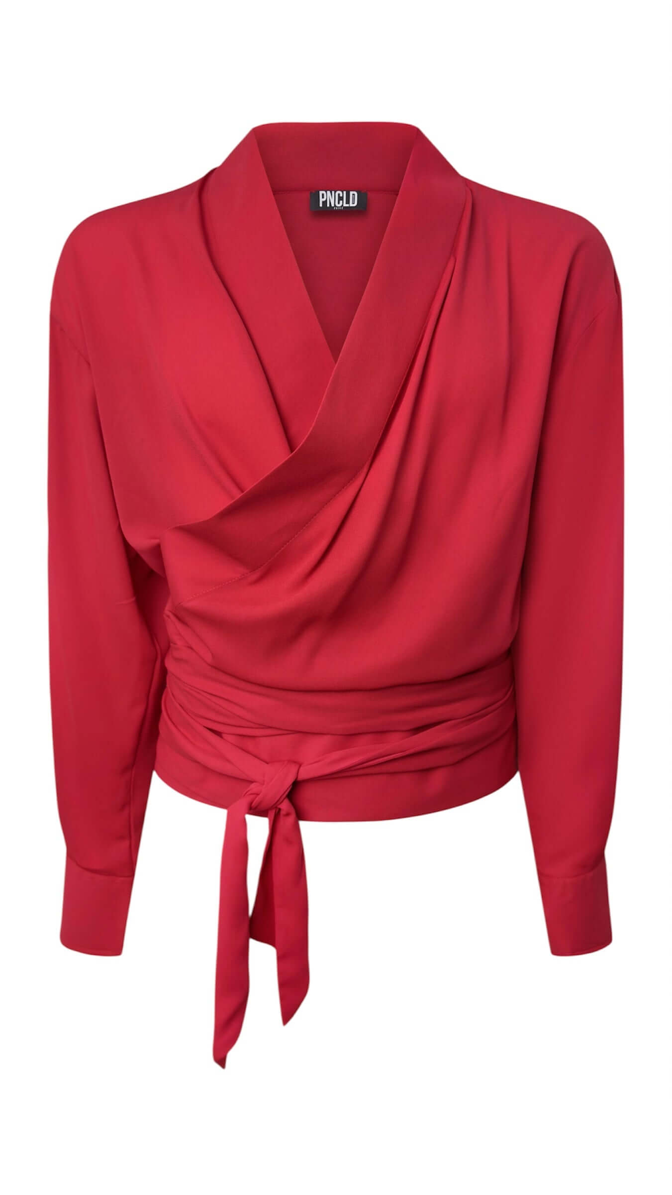 Camicia Kimono Chiffon Rossa