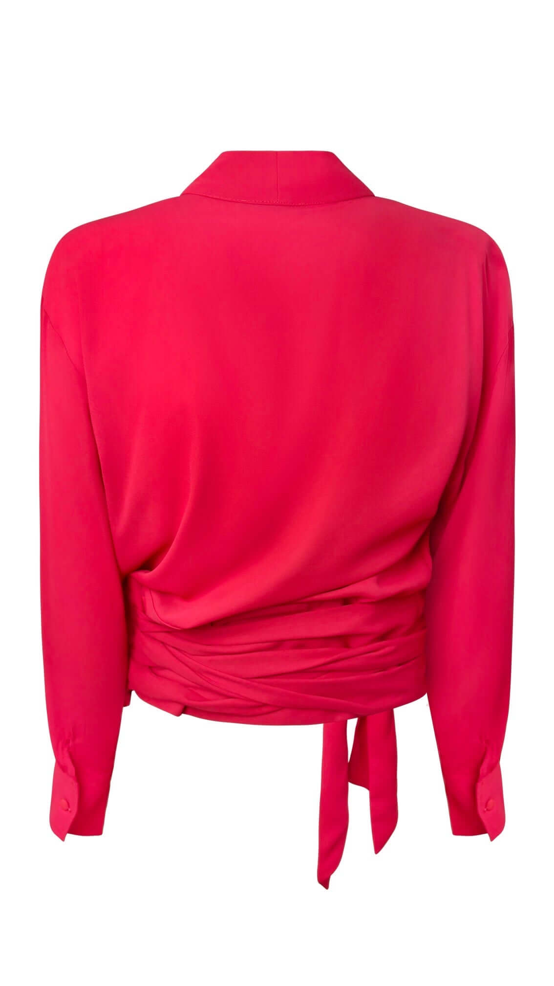 Camicia Kimono Chiffon Rossa retro