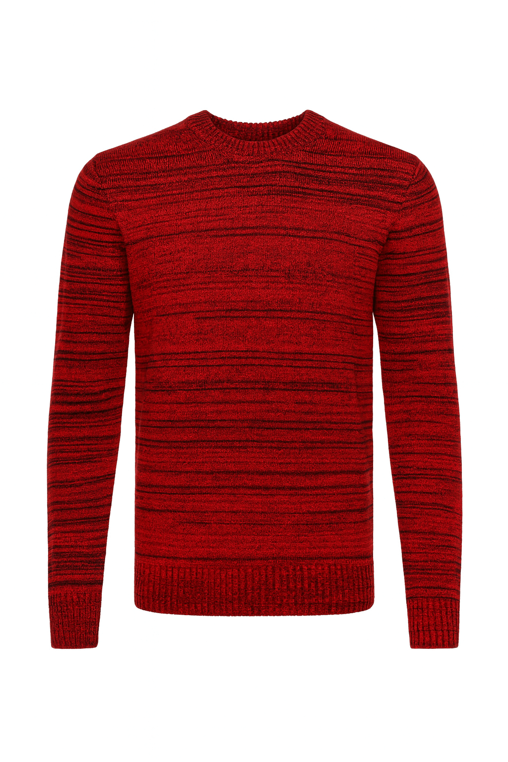 Maglione Girocollo Lennon Rosso Nero fronte