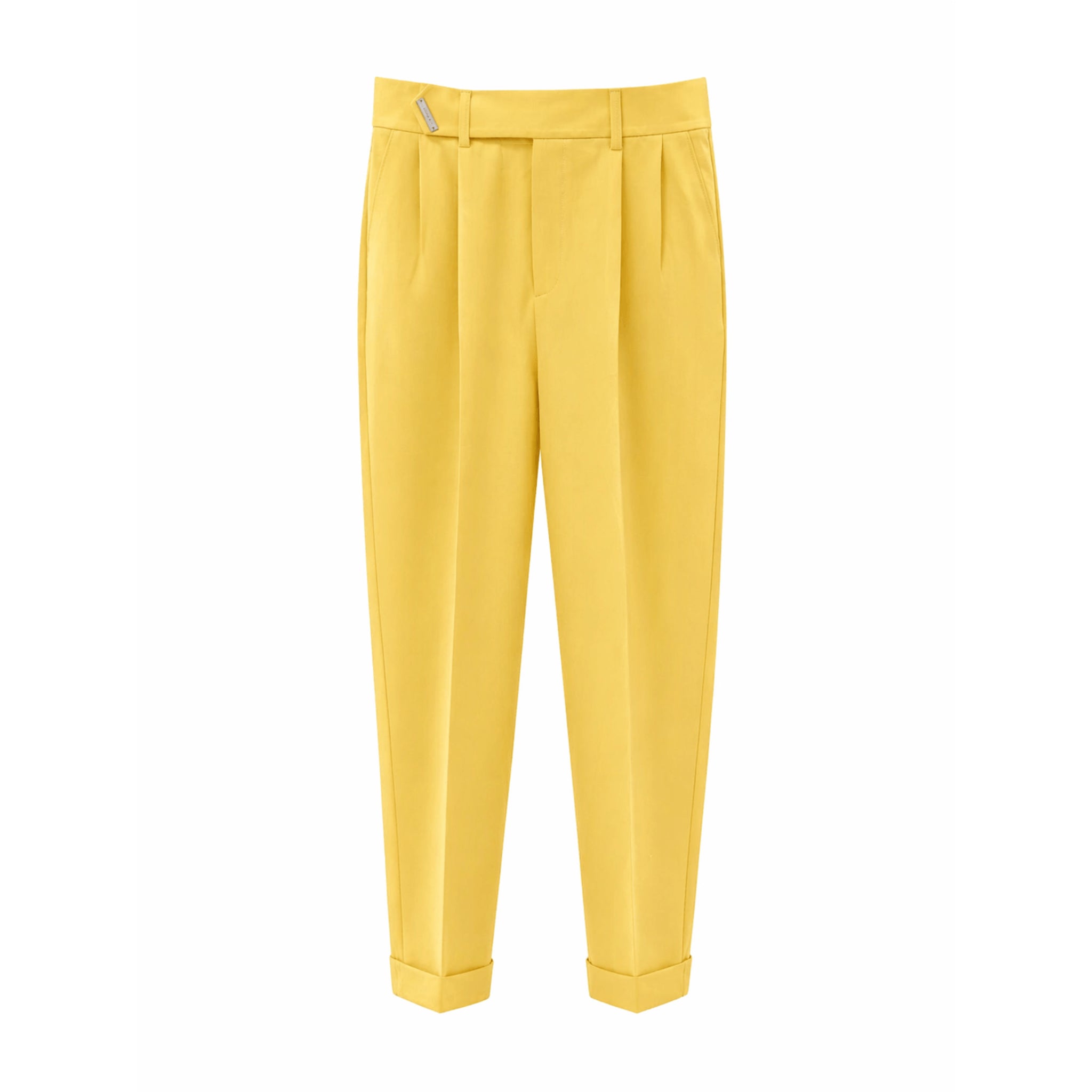 Pantalone Vita Alta Giallo