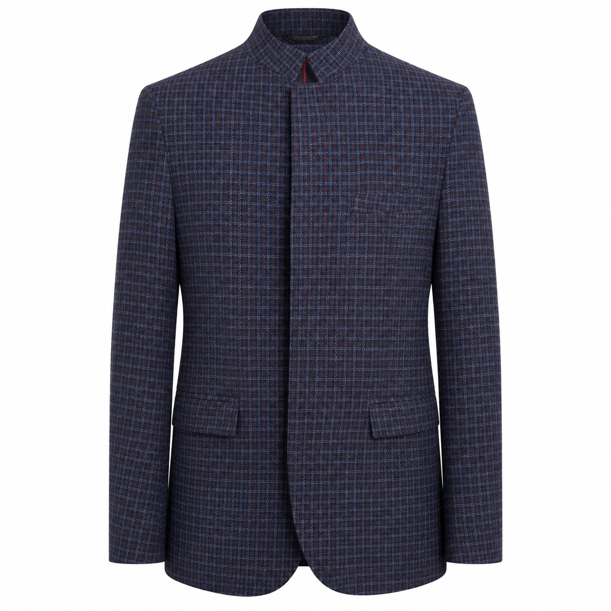 Giacca GENESIS - Sky Blue Square Orange Line