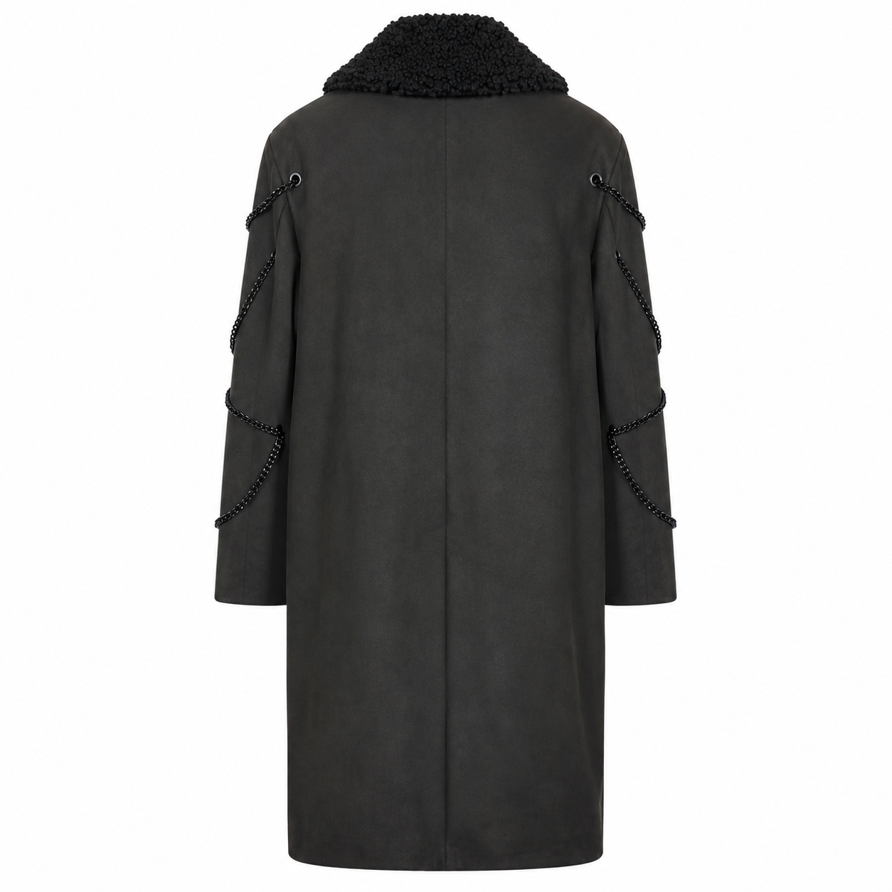 Cappotto Butler Black Nabuck Chain