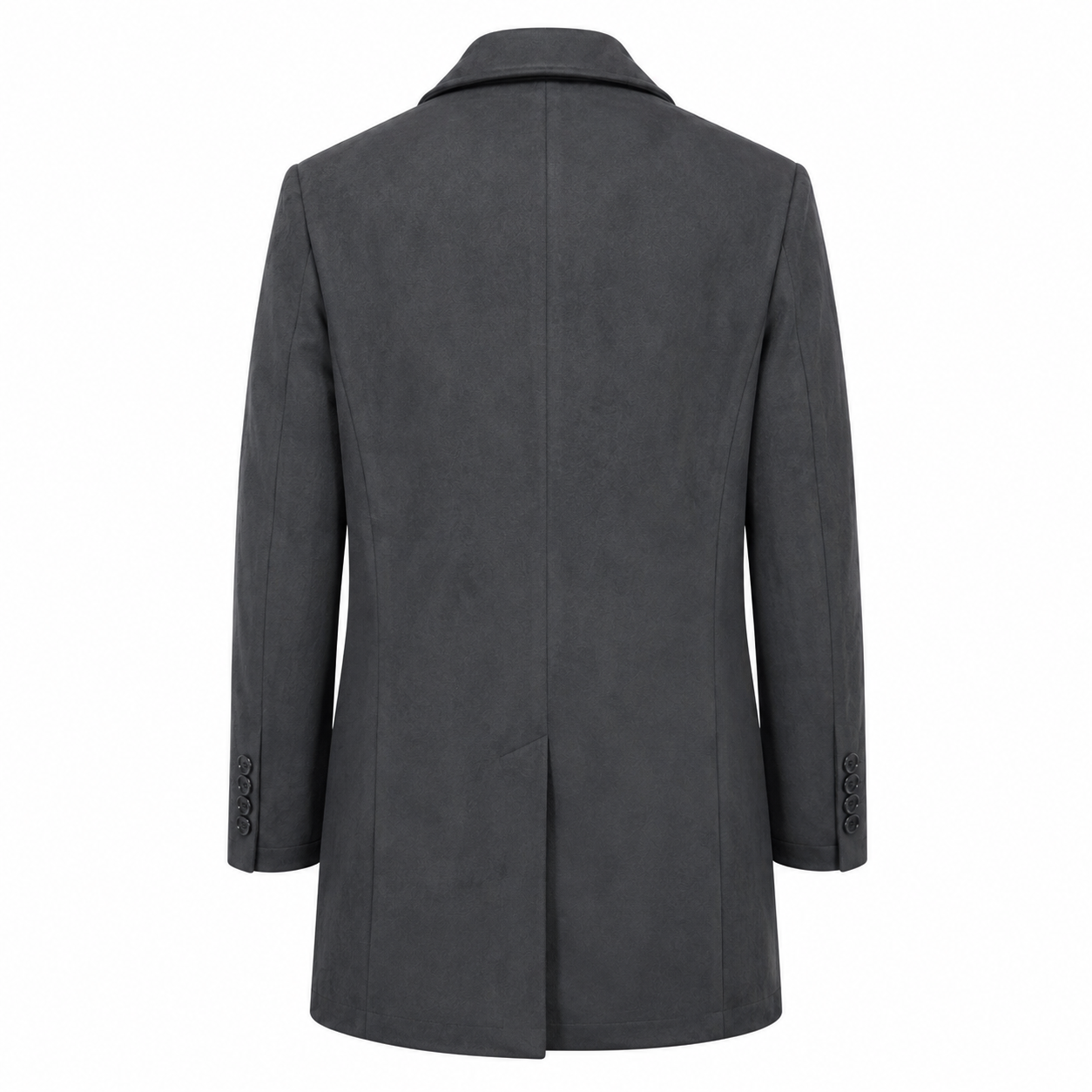 Cappotto Doppiopetto Nabuck Nero