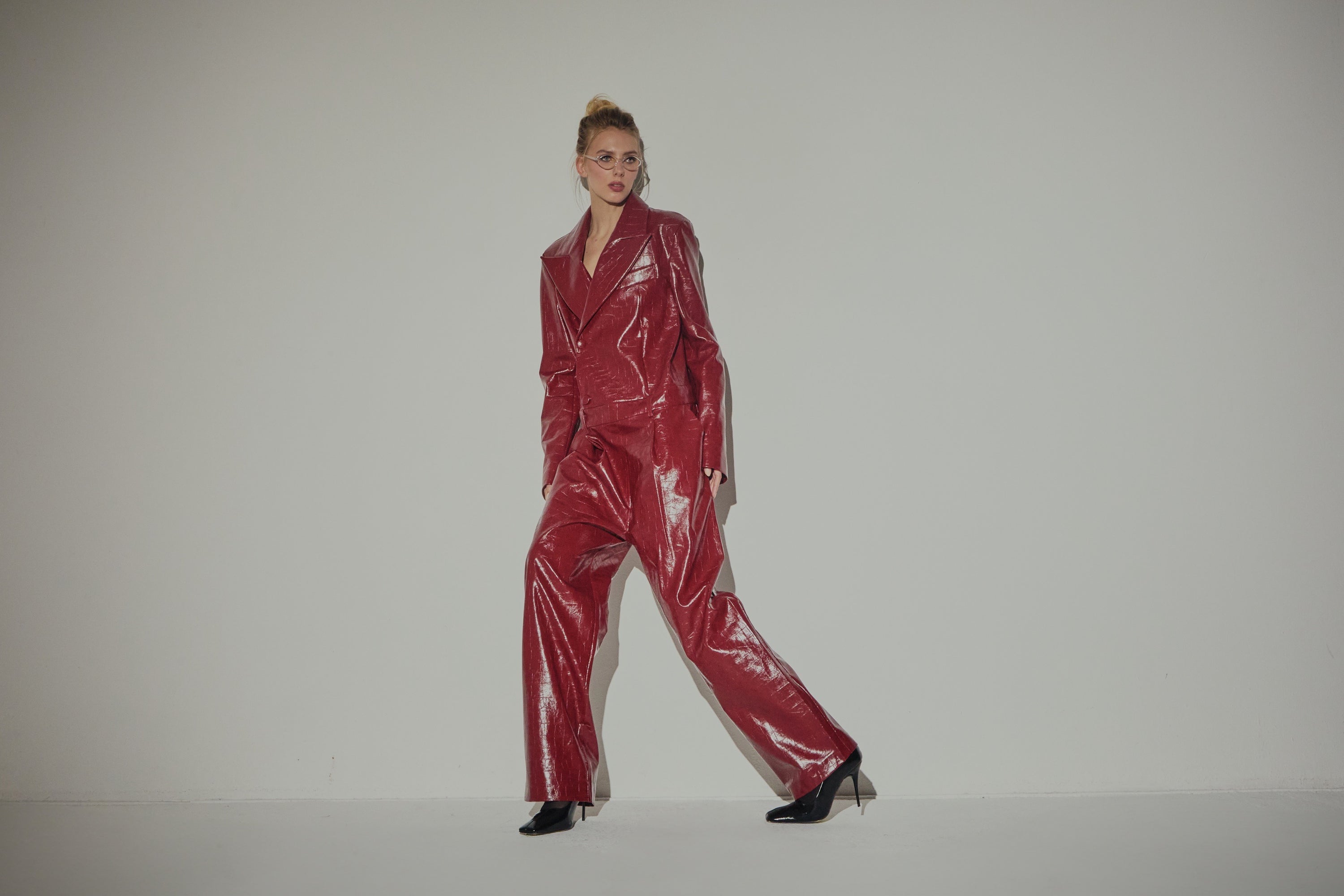 Pantalone Baggy Eco Coccodrillo Bordeaux