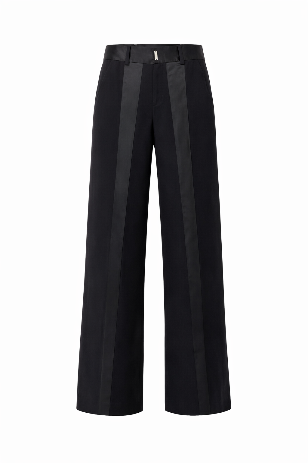 Pantalone Palazzo Nero Banda Raso