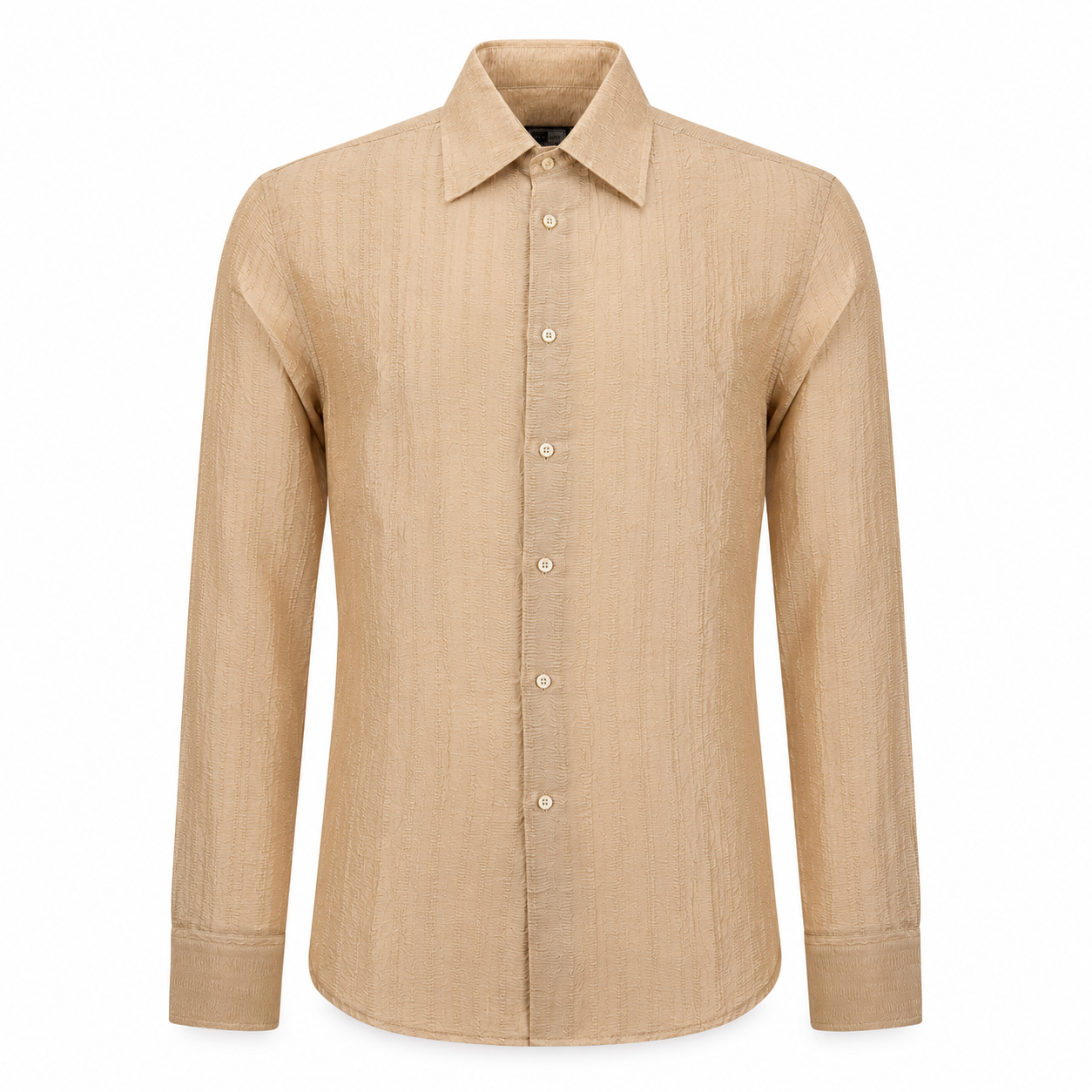 Camicia Beige Stopicciata