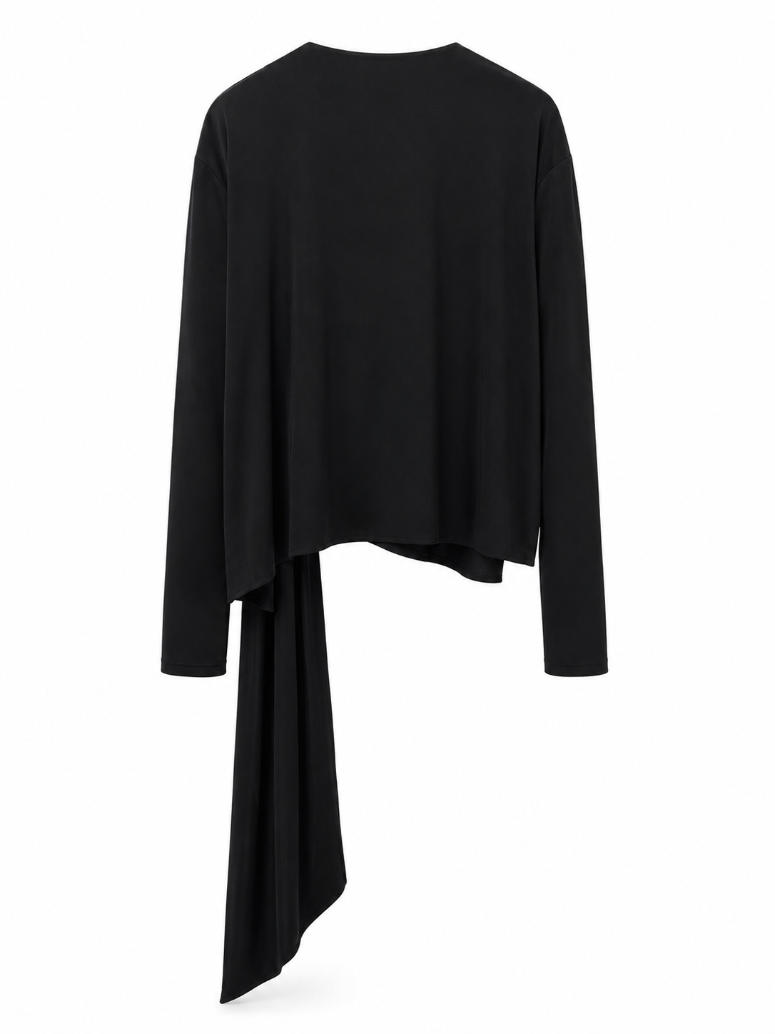 Maglia con Drappeggio Nera