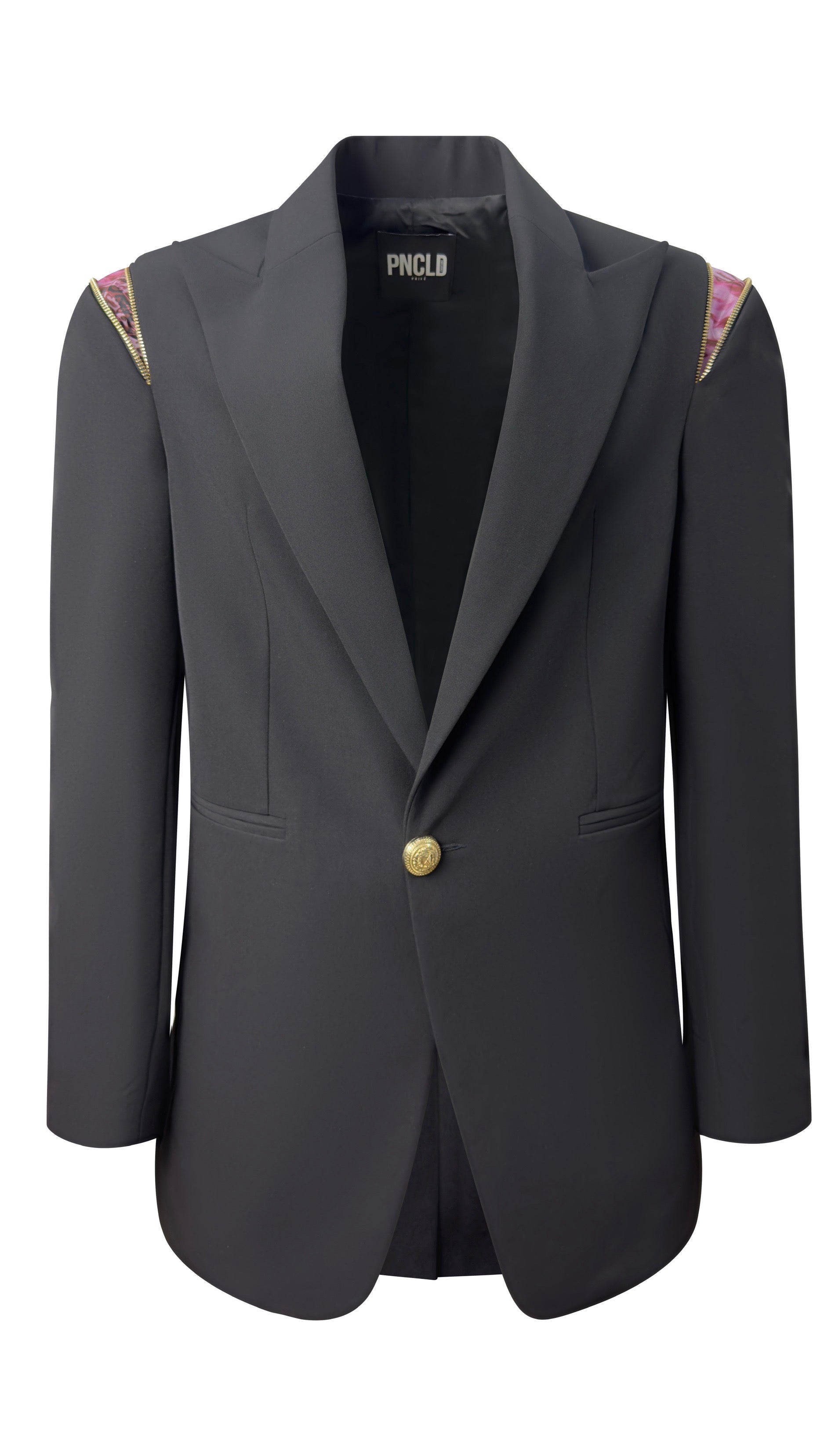 黑色拉鍊Lancia夾克