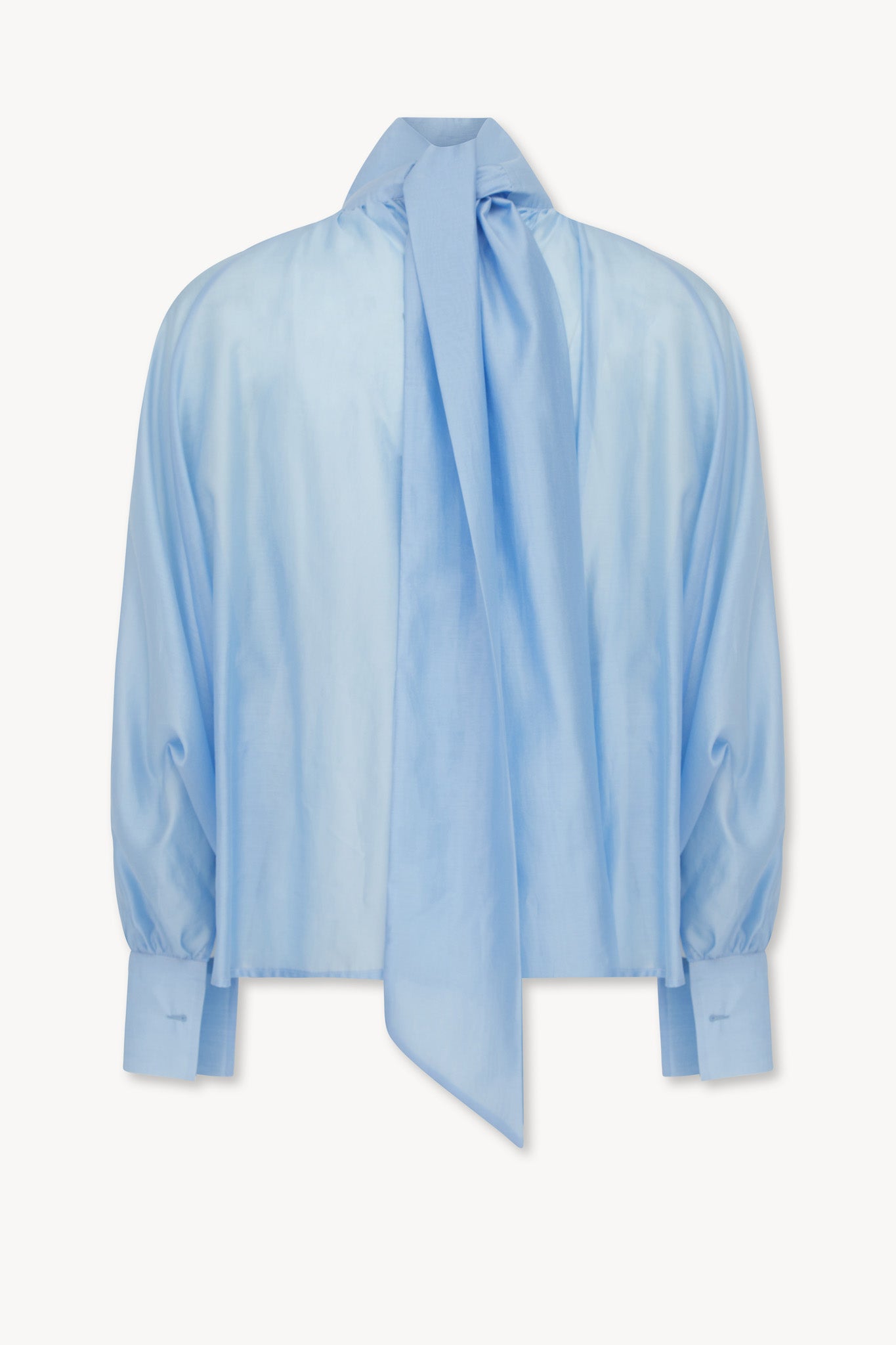 Camicia Chiffon Collo Alto Foulard