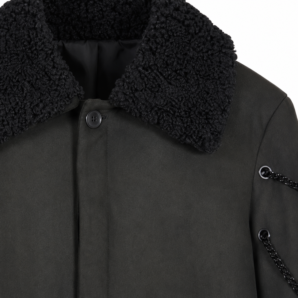 Cappotto Butler Black Nabuck Chain