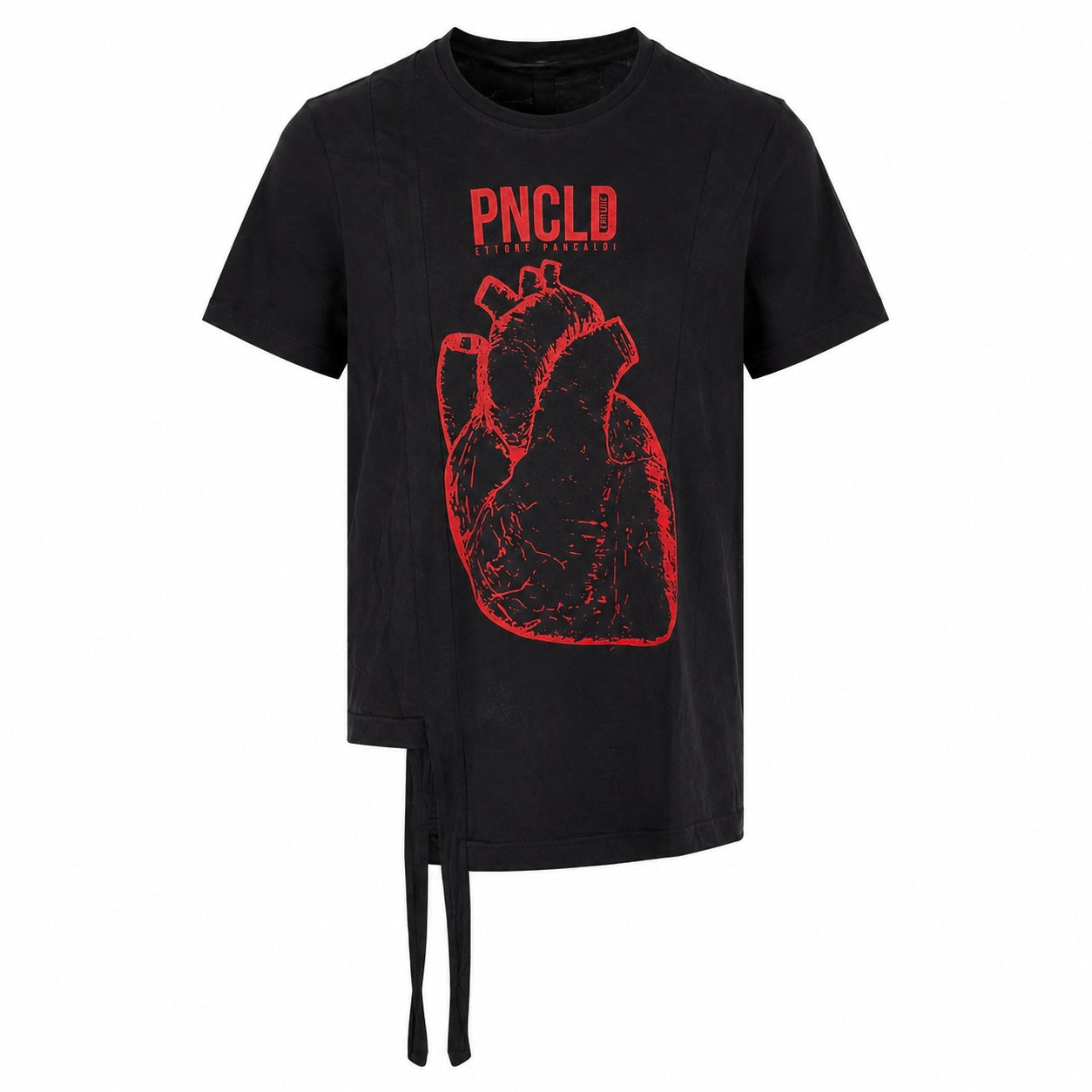 Shirt Nera con Laccio Heart