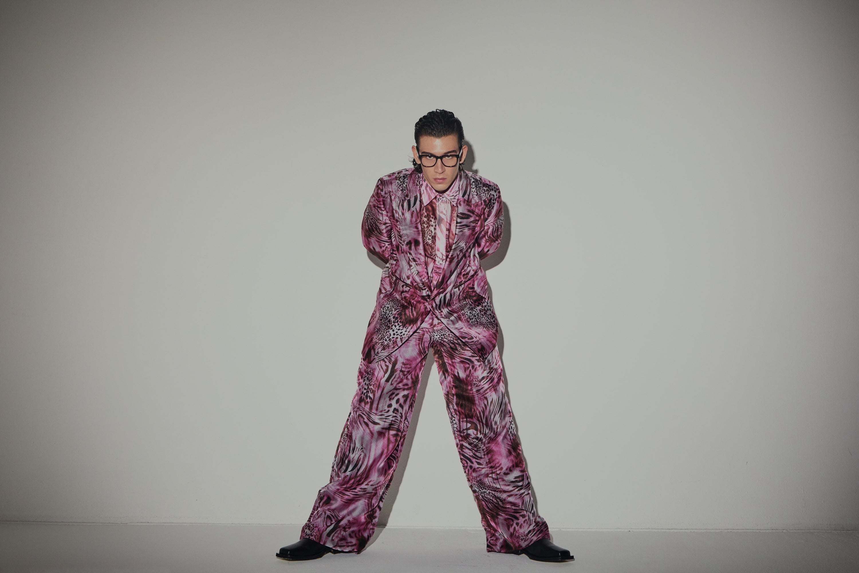 Giacca Lancia Animalier Rosa