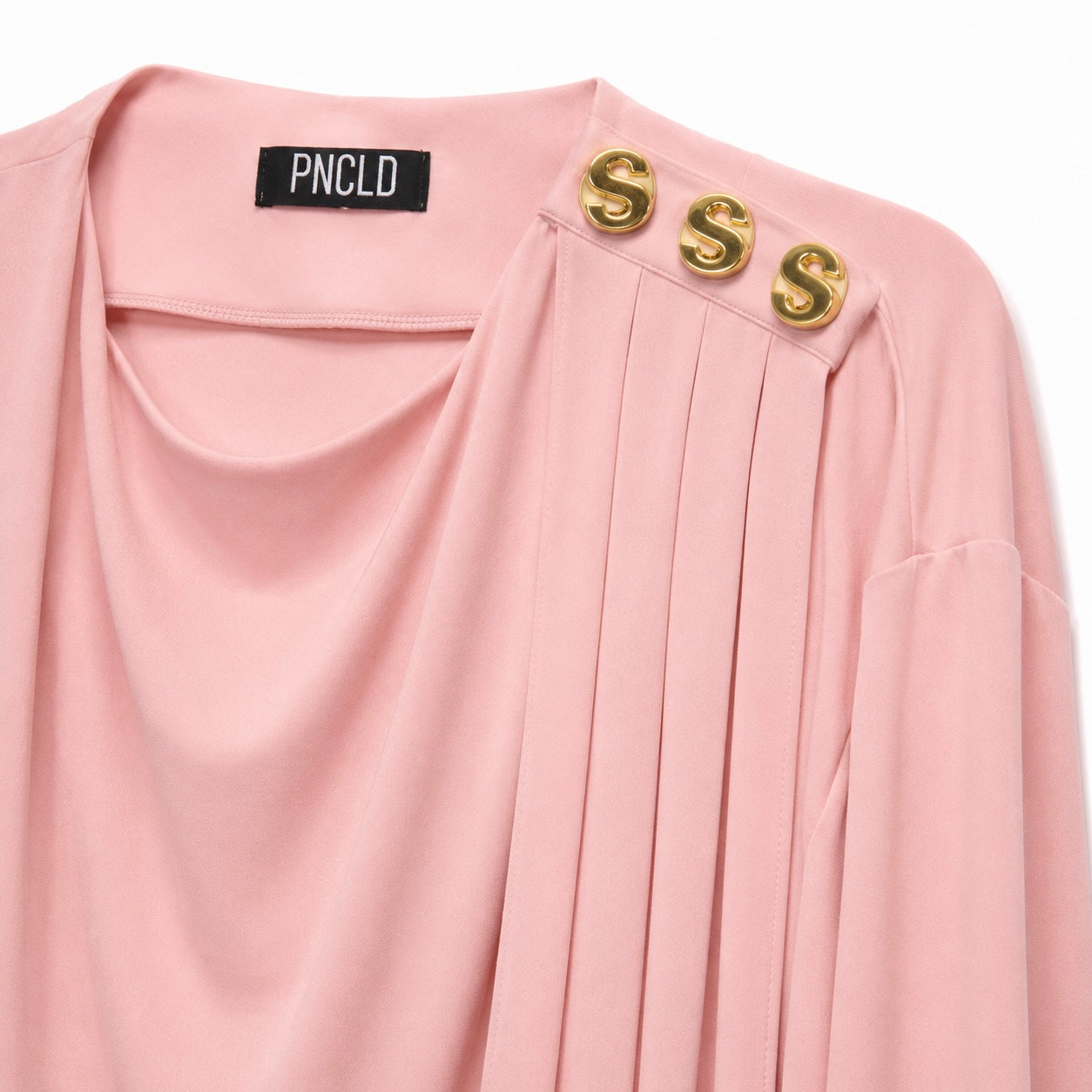 Pull noir avec drapé