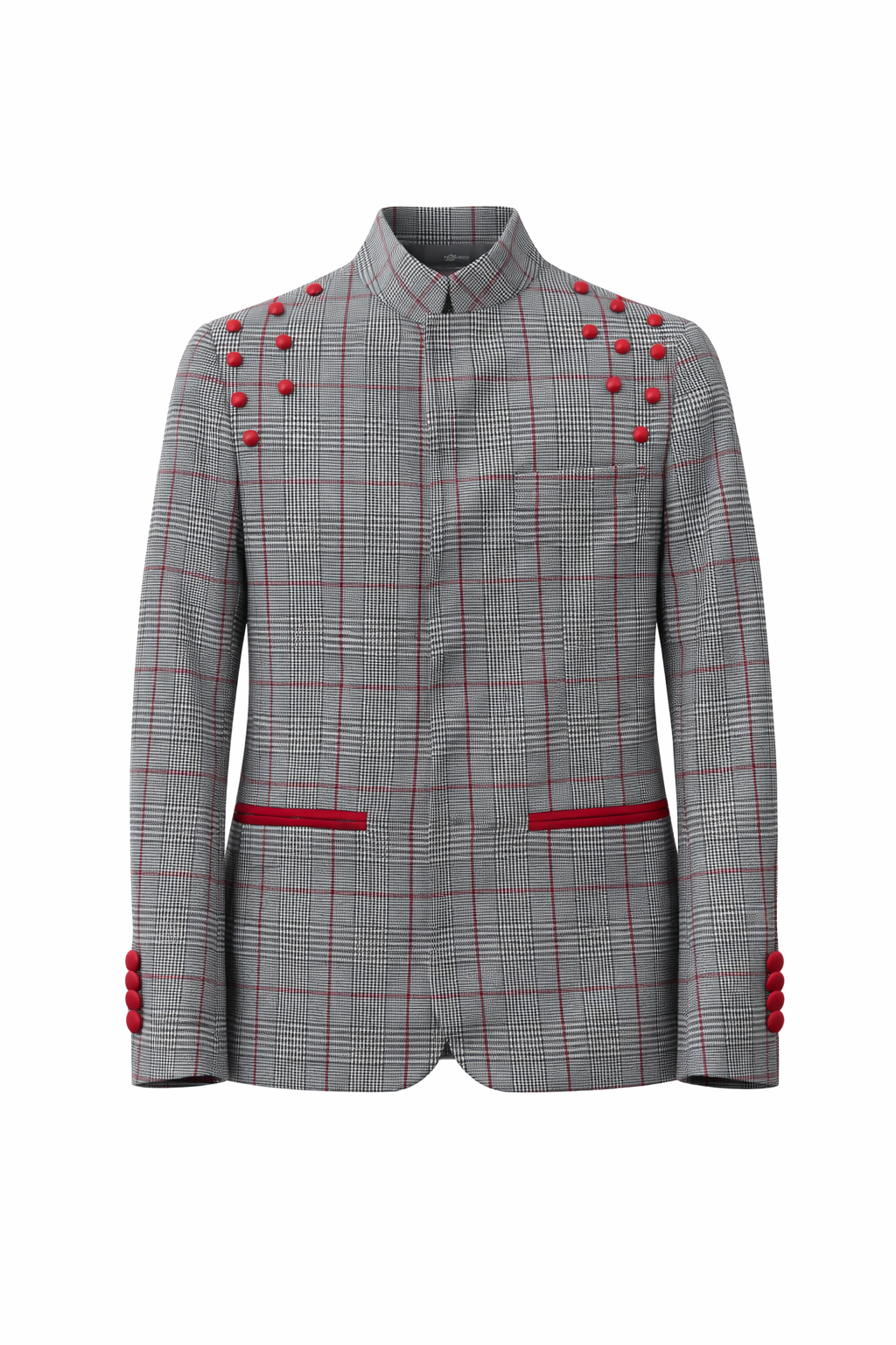 Giacca Baby Genesis Red Prince of Wales Borchie