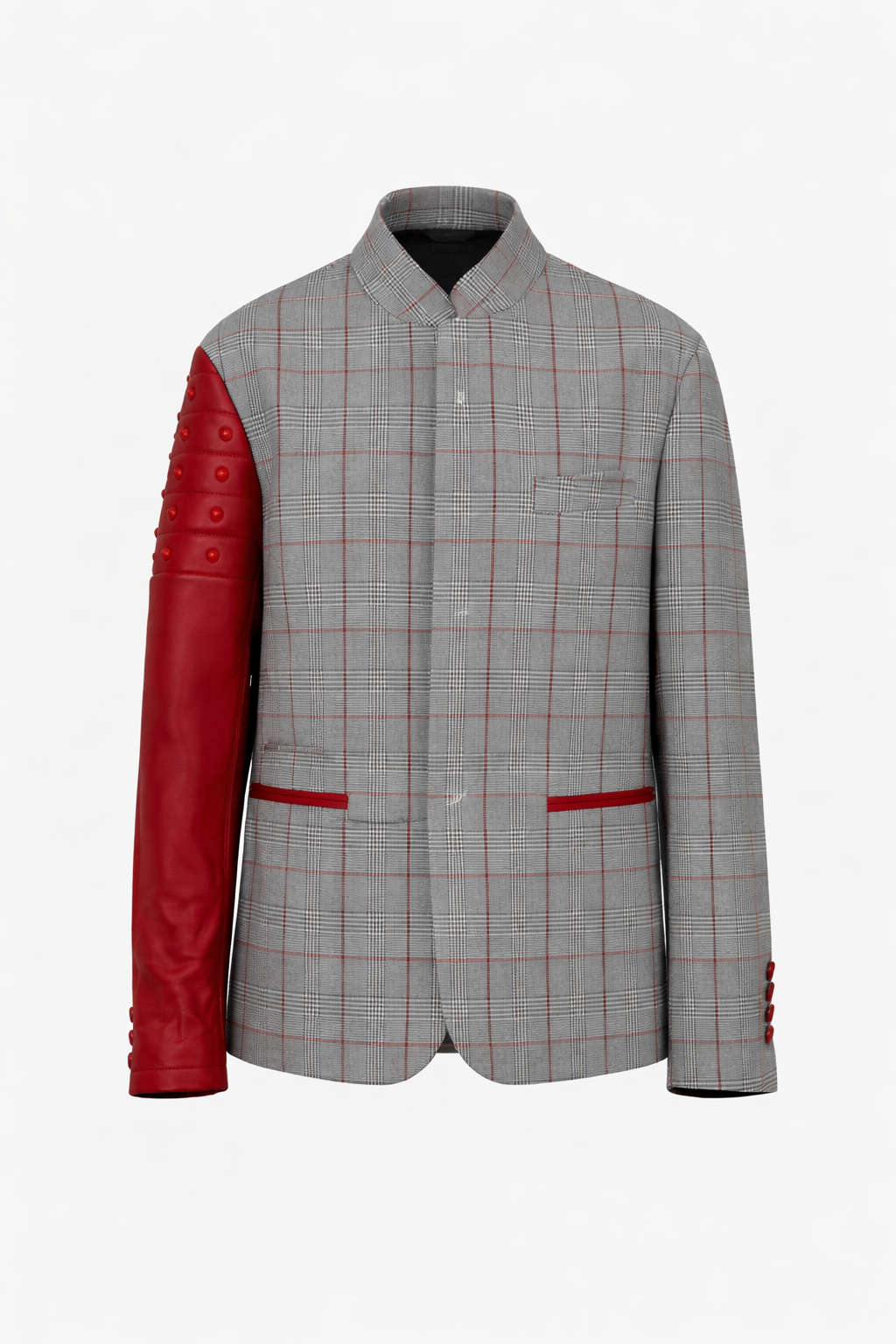 Giacca BABY GENESIS - Prince of Wales Red Line Leather